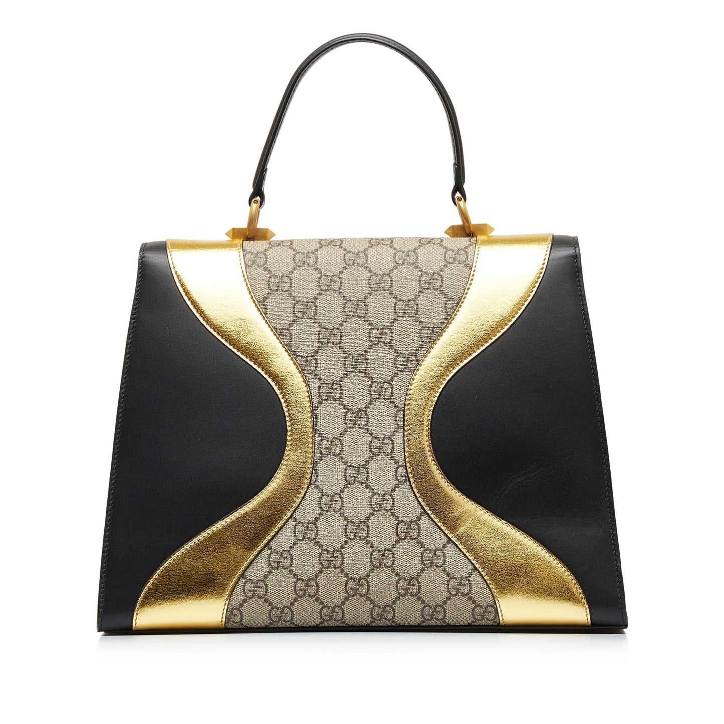 Gucci Canvas Top Handle Shoulder Bag