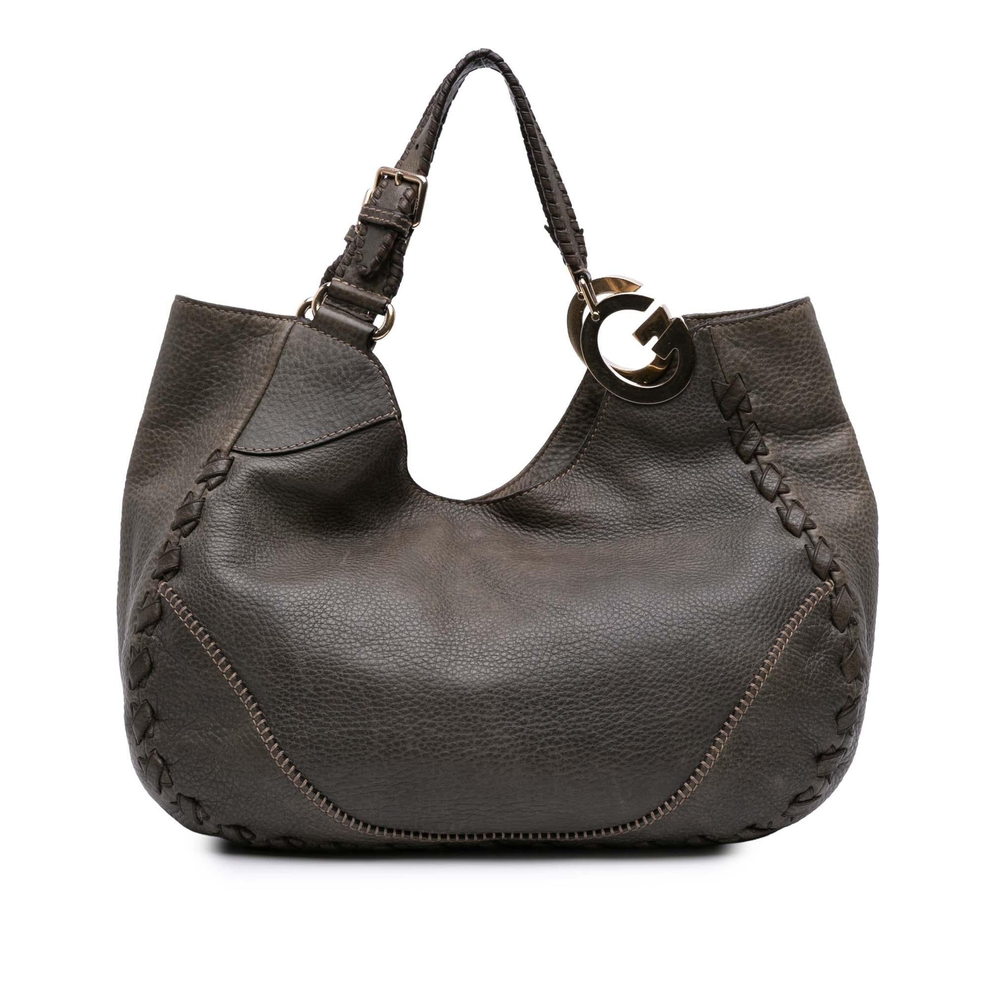 Gucci Medium Grained Calfskin Charlotte Hobo