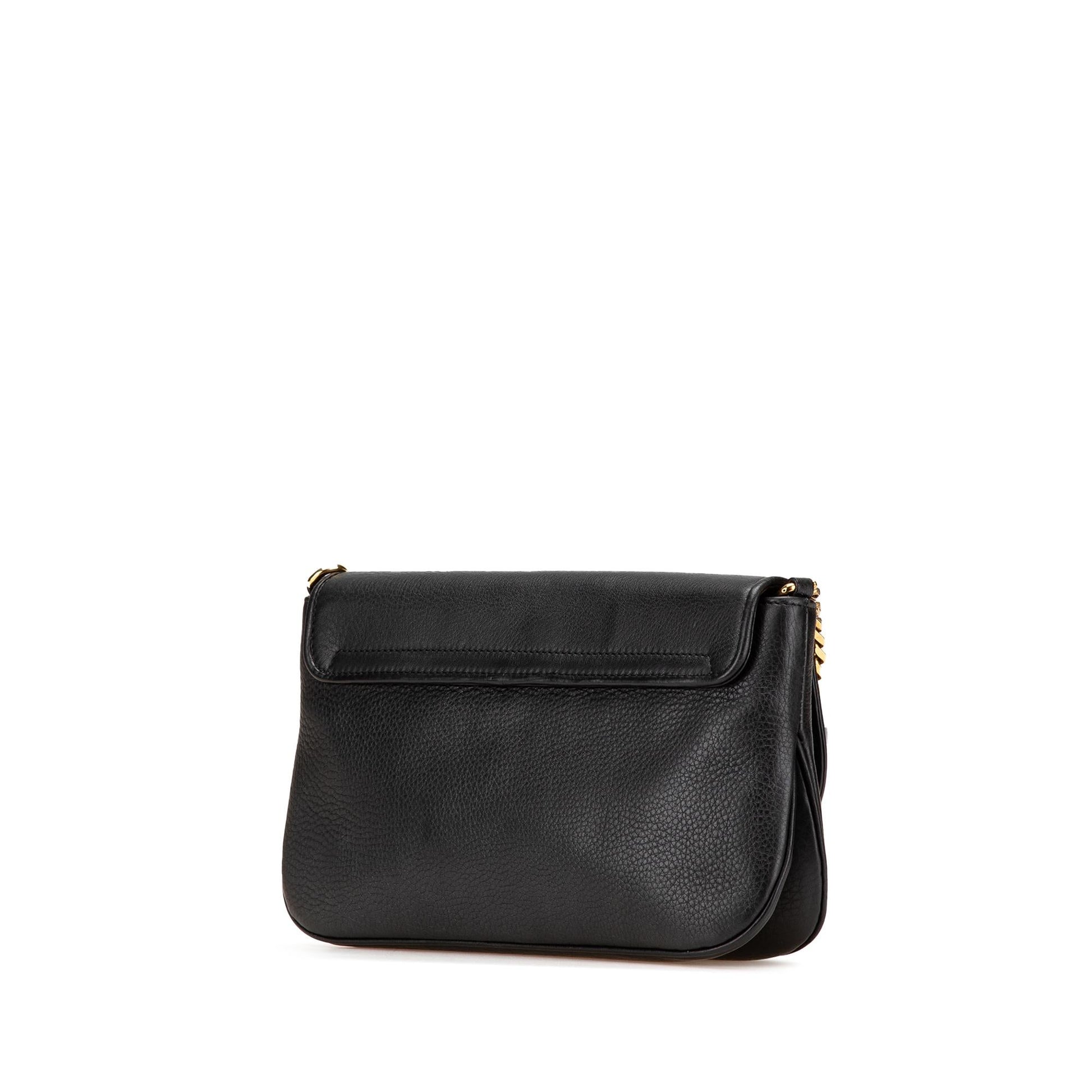 Gucci Medium Leather 1973 Chain Shoulder Bag