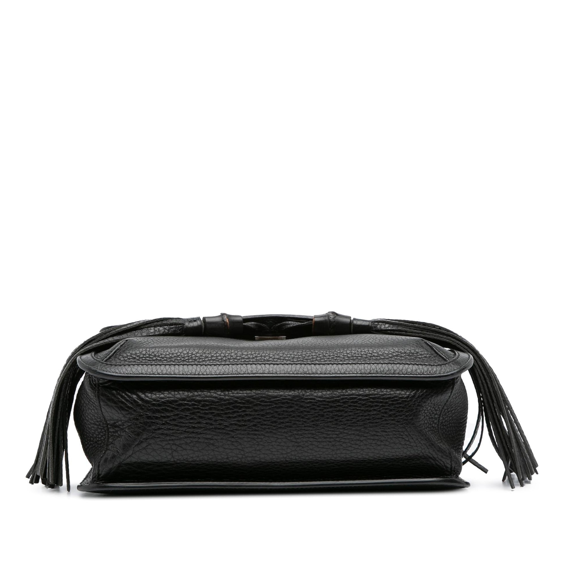 Gucci Medium Leather Bamboo Daily Crossbody