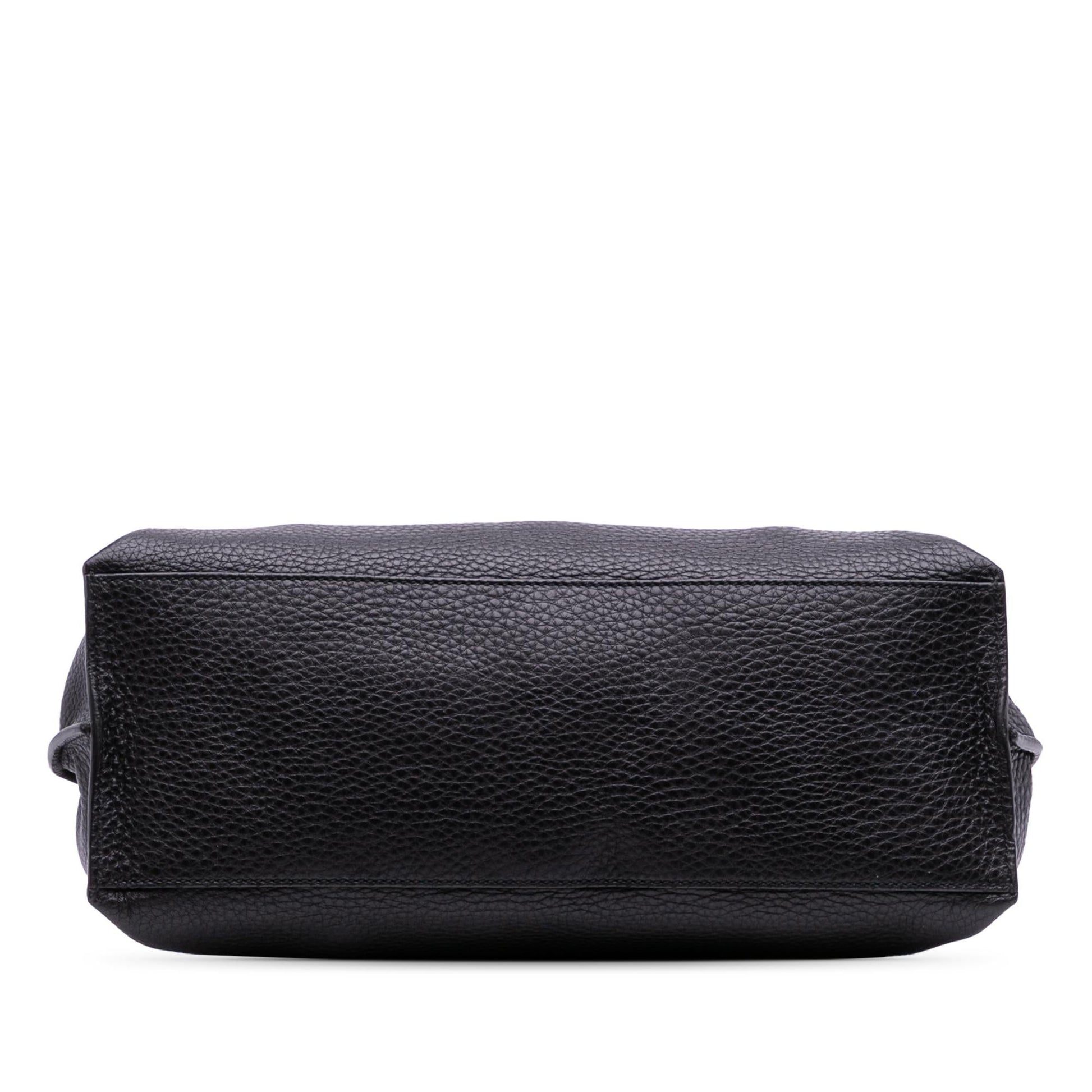 Gucci Medium Leather Bamboo Daily Satchel