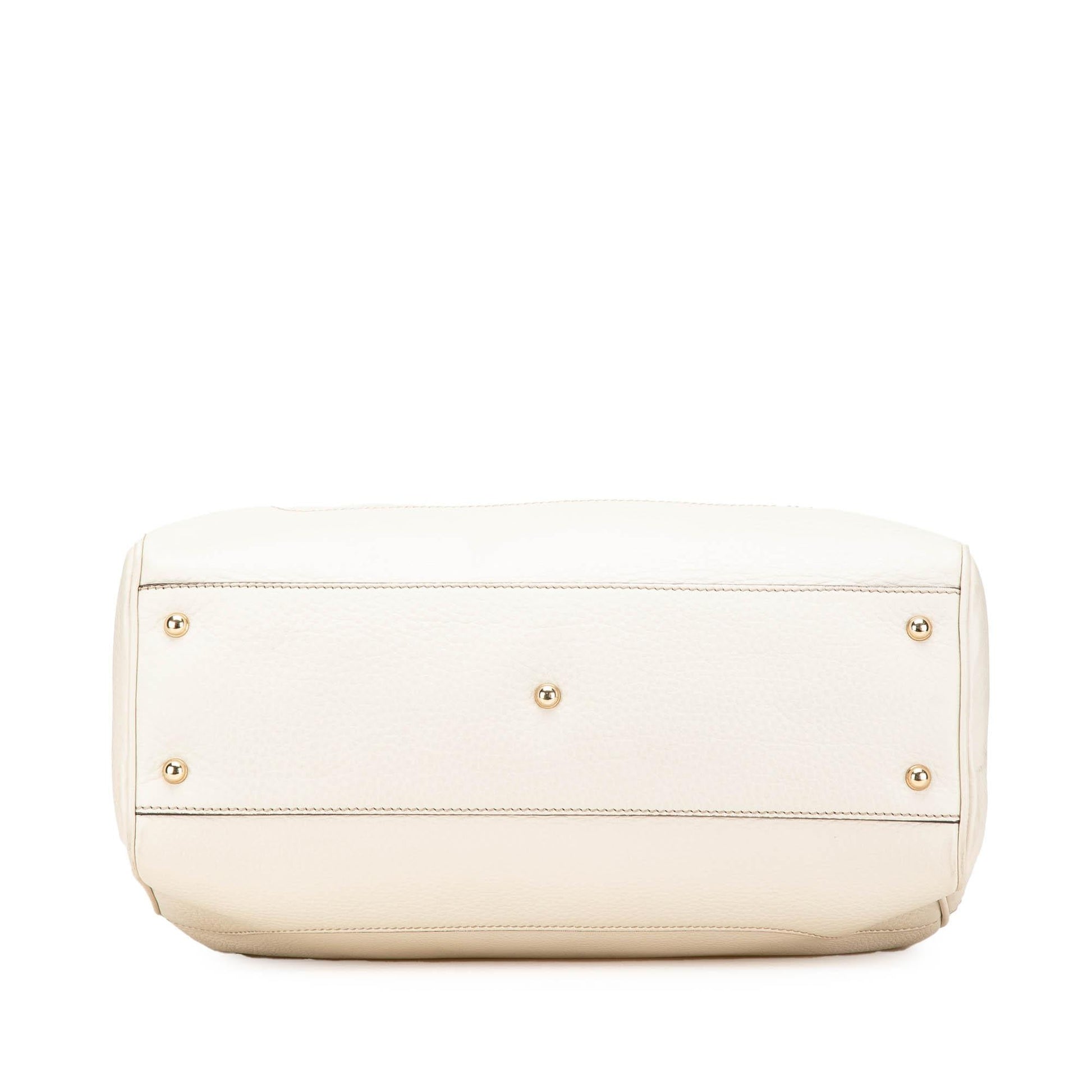 Gucci Medium Leather Bamboo Diana Tote
