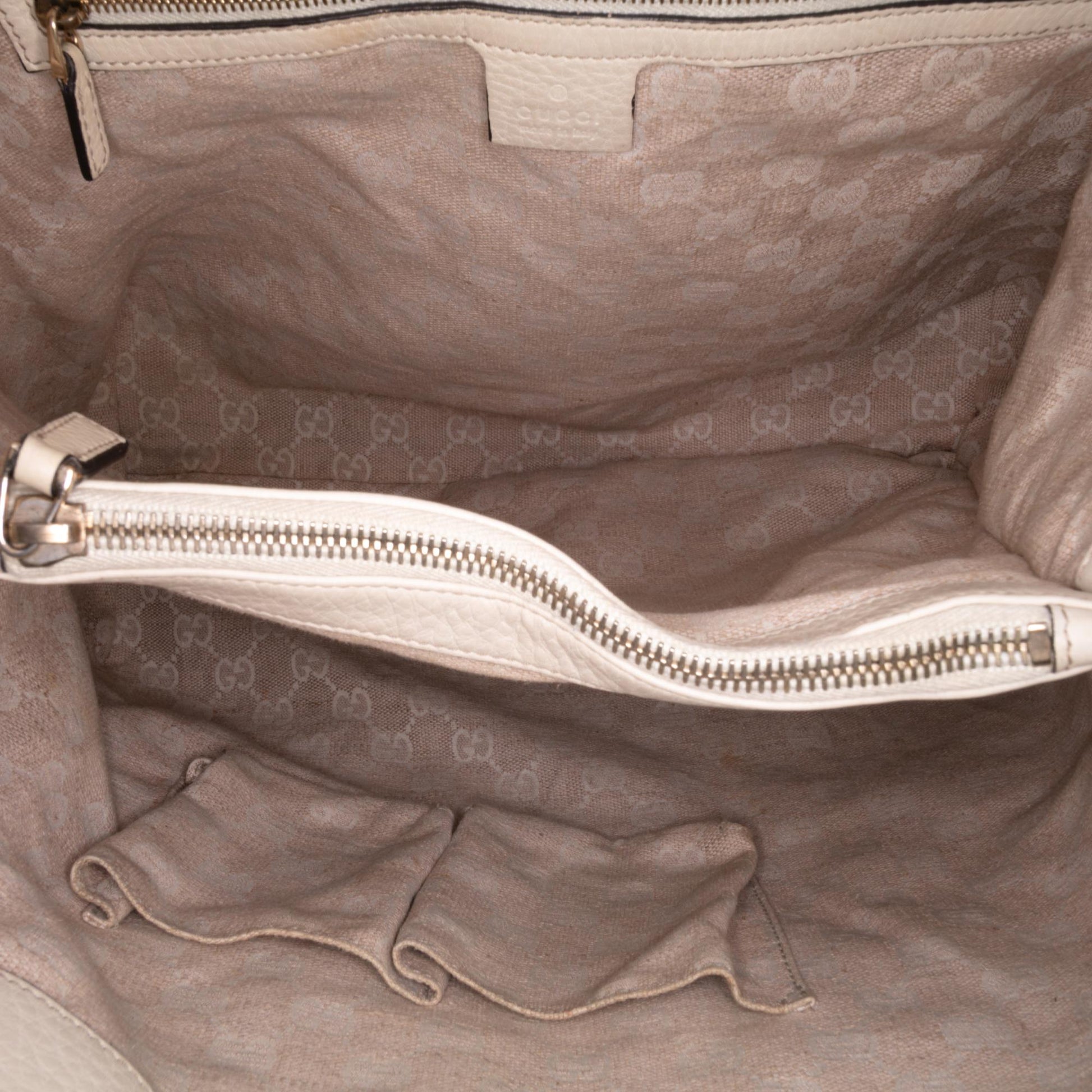 Gucci Medium Leather Bamboo Diana Tote