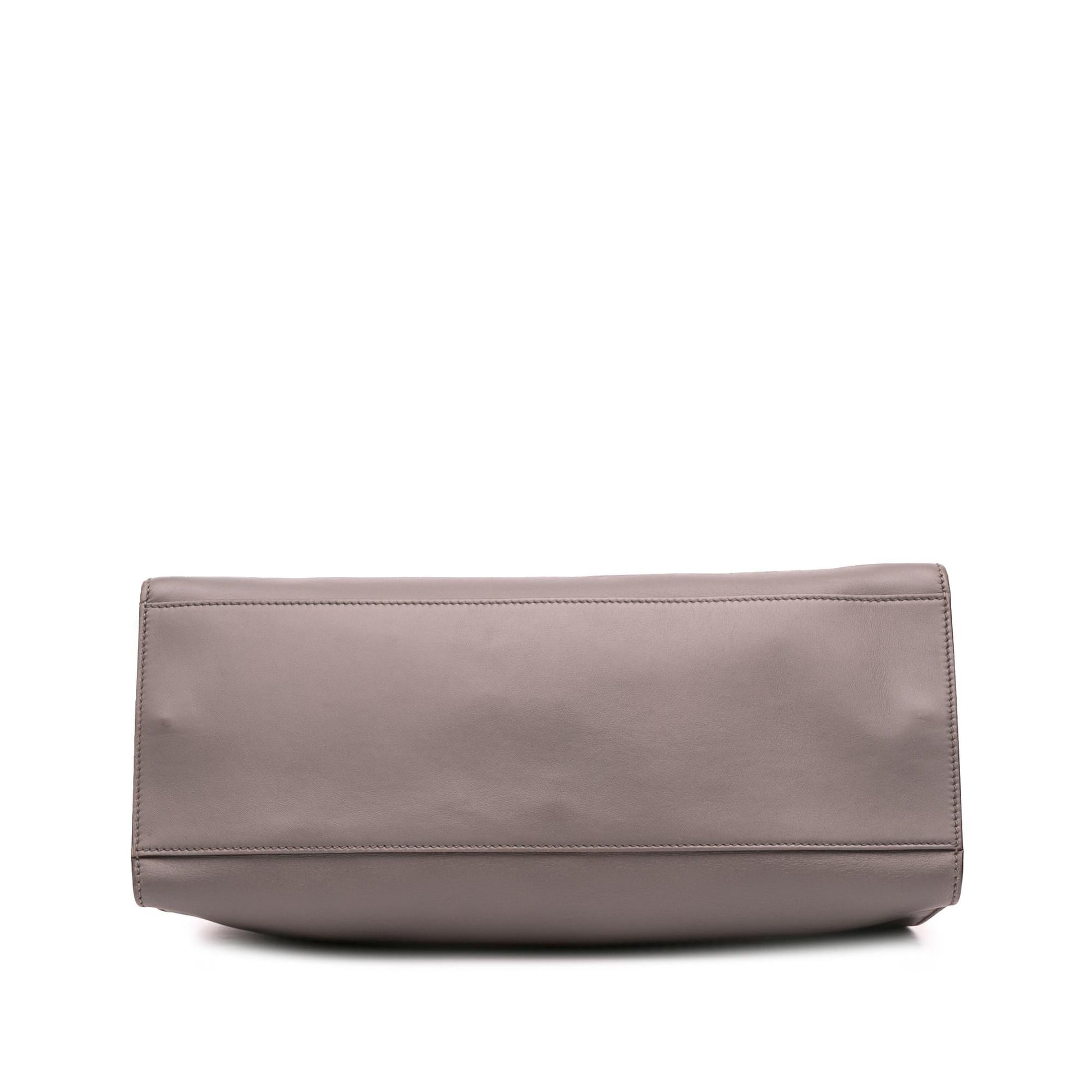 Gucci Medium Leather Bamboo Nymphaea Satchel