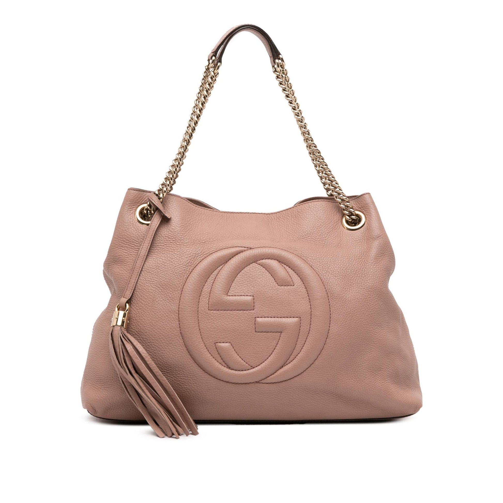 Gucci Medium Leather Soho Chain Tote