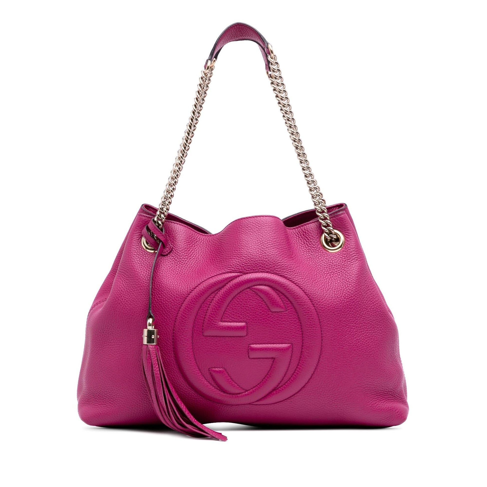 Gucci Medium Leather Soho Chain Tote