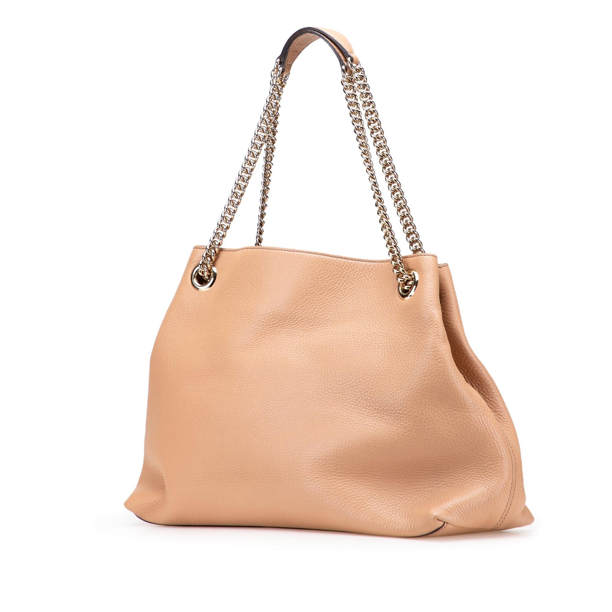 Gucci Medium Leather Soho Chain Tote