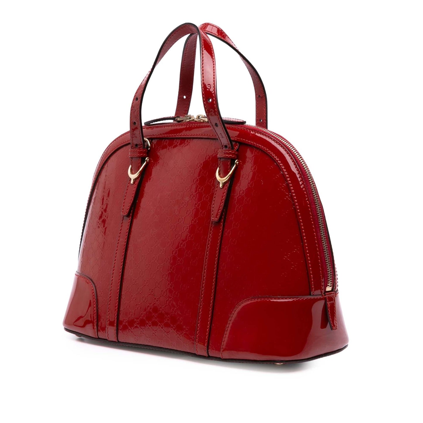 Gucci Medium Microguccissima Patent Nice Dome Satchel