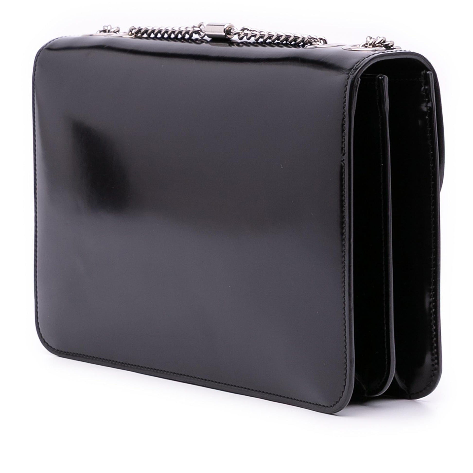 Gucci Medium Patent Dollar Interlocking G Crossbody
