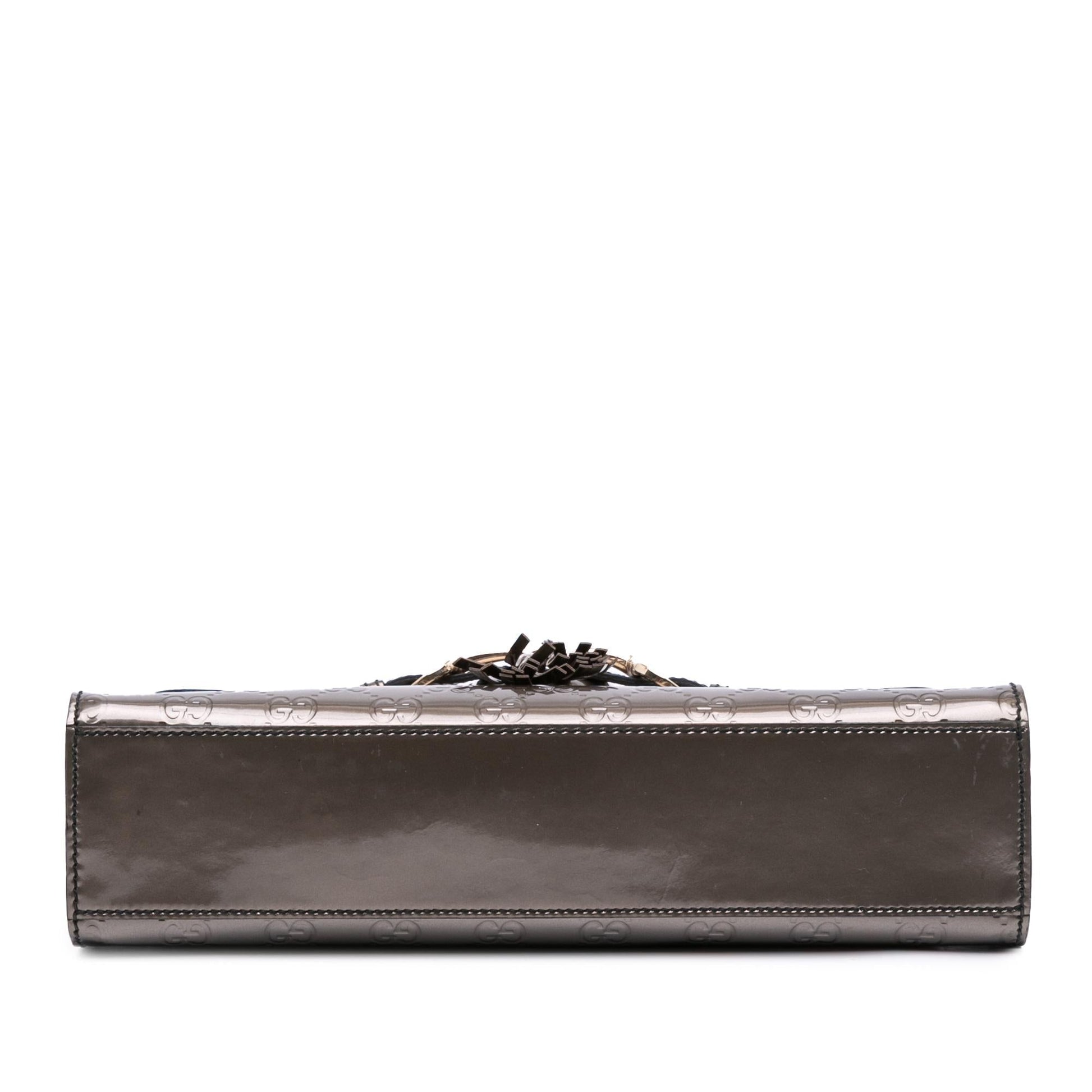 Gucci Medium Patent Guccissima Emily Shoulder Bag