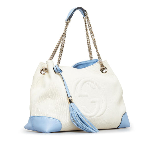 Gucci Chain Canvas Tote