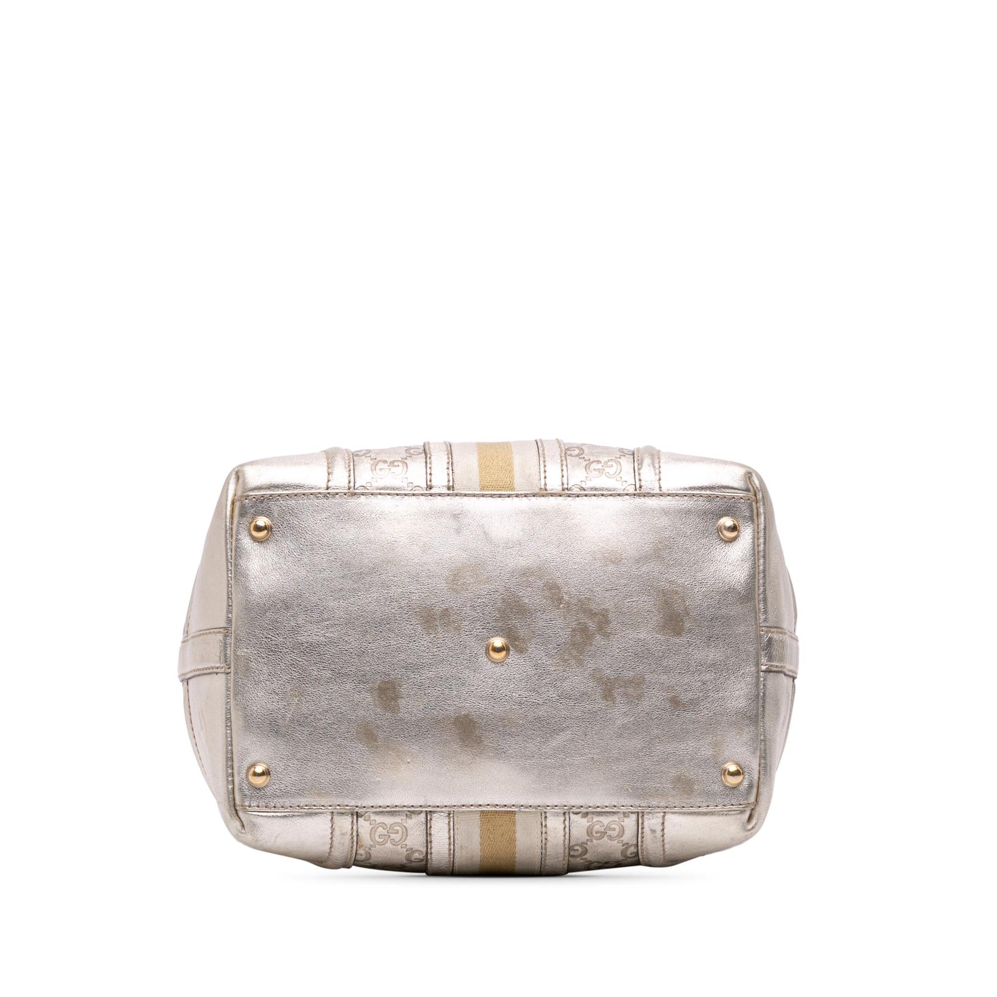 Gucci Metallic Guccissima Web Treasure Handbag