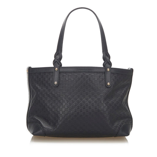 Gucci Guccissima Leather Canvas Tote