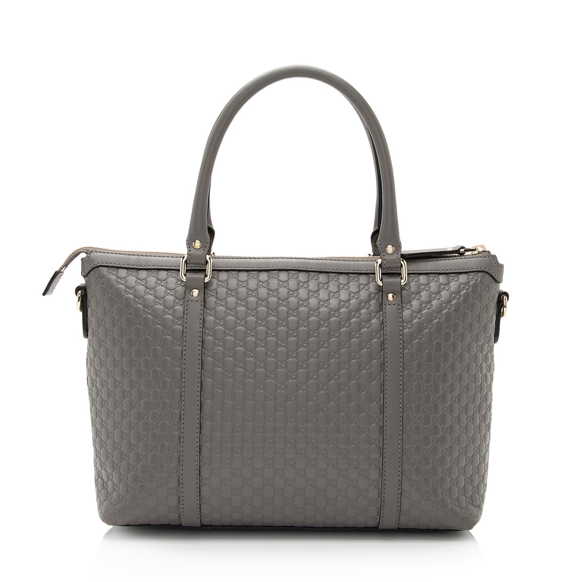 Gucci Leather Canvas Tote