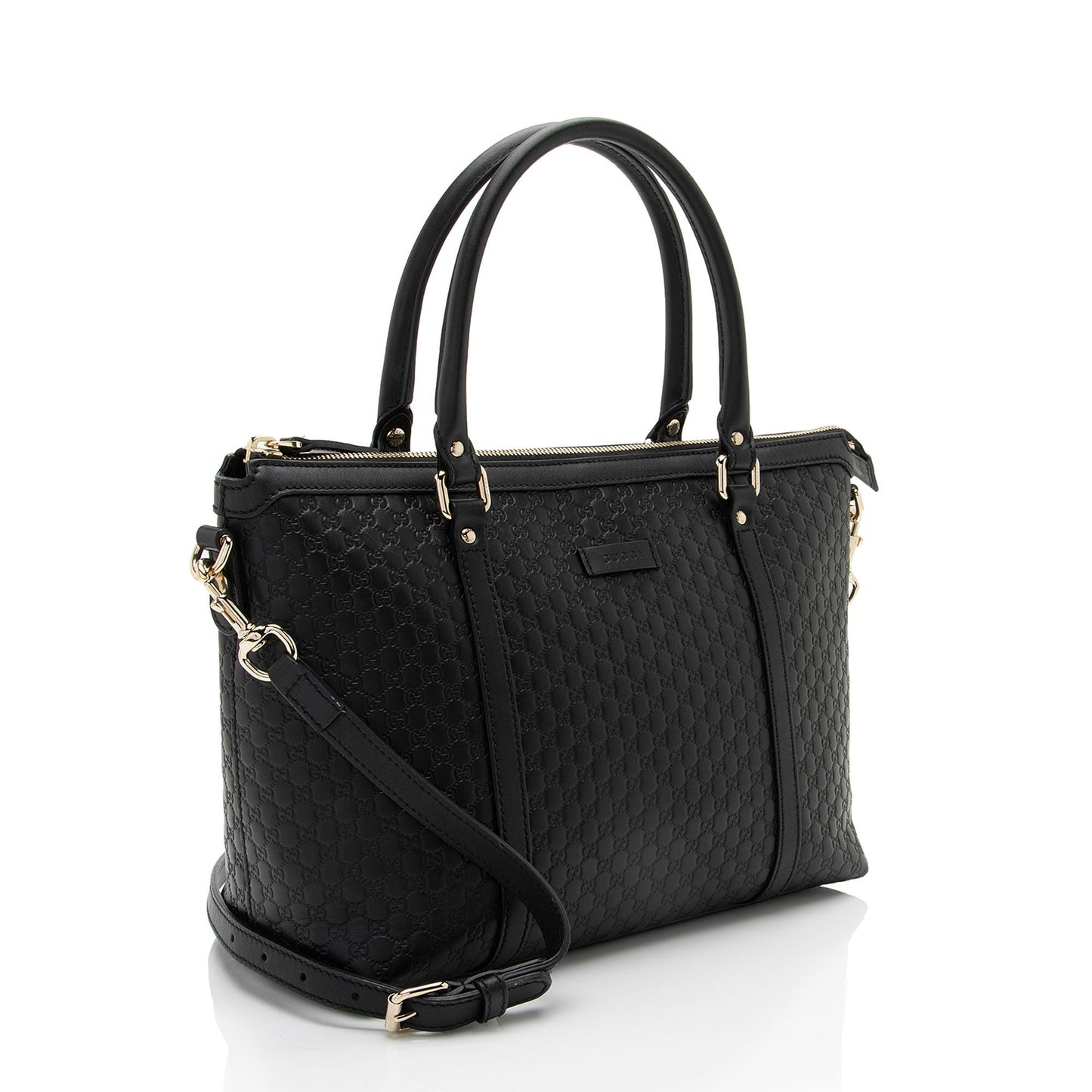 Gucci Leather Canvas Tote