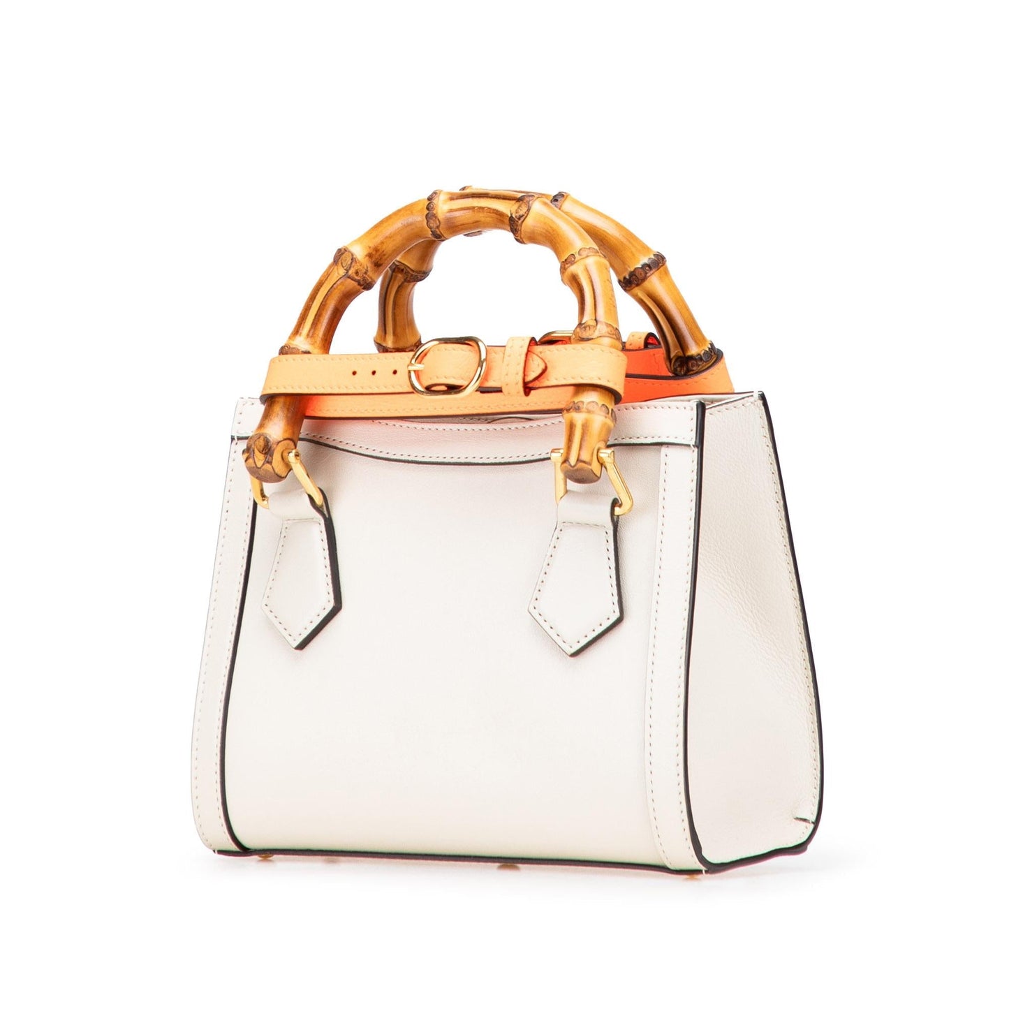 Gucci Mini Calfskin Bamboo Diana Satchel