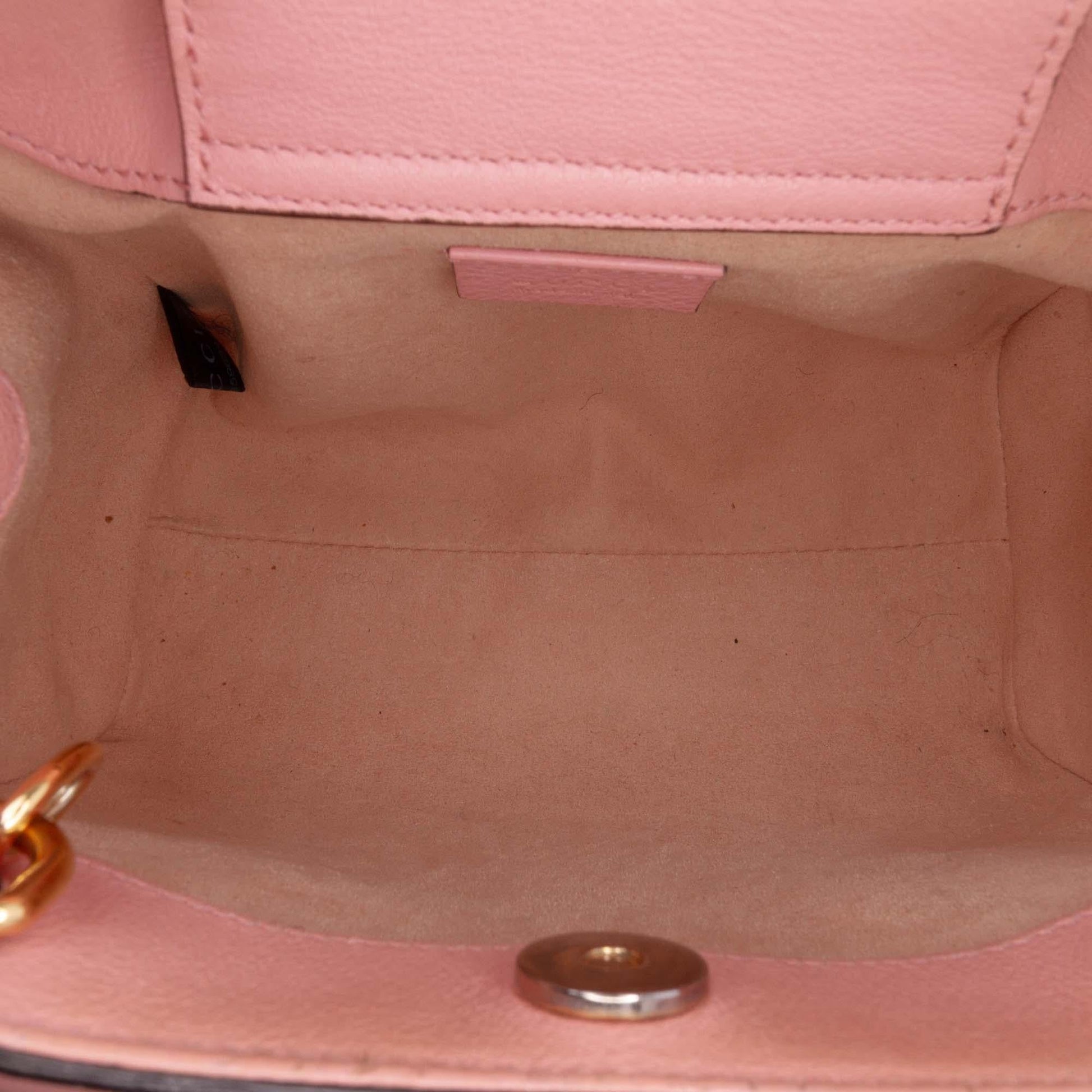 Gucci Mini Calfskin Bamboo Diana Satchel