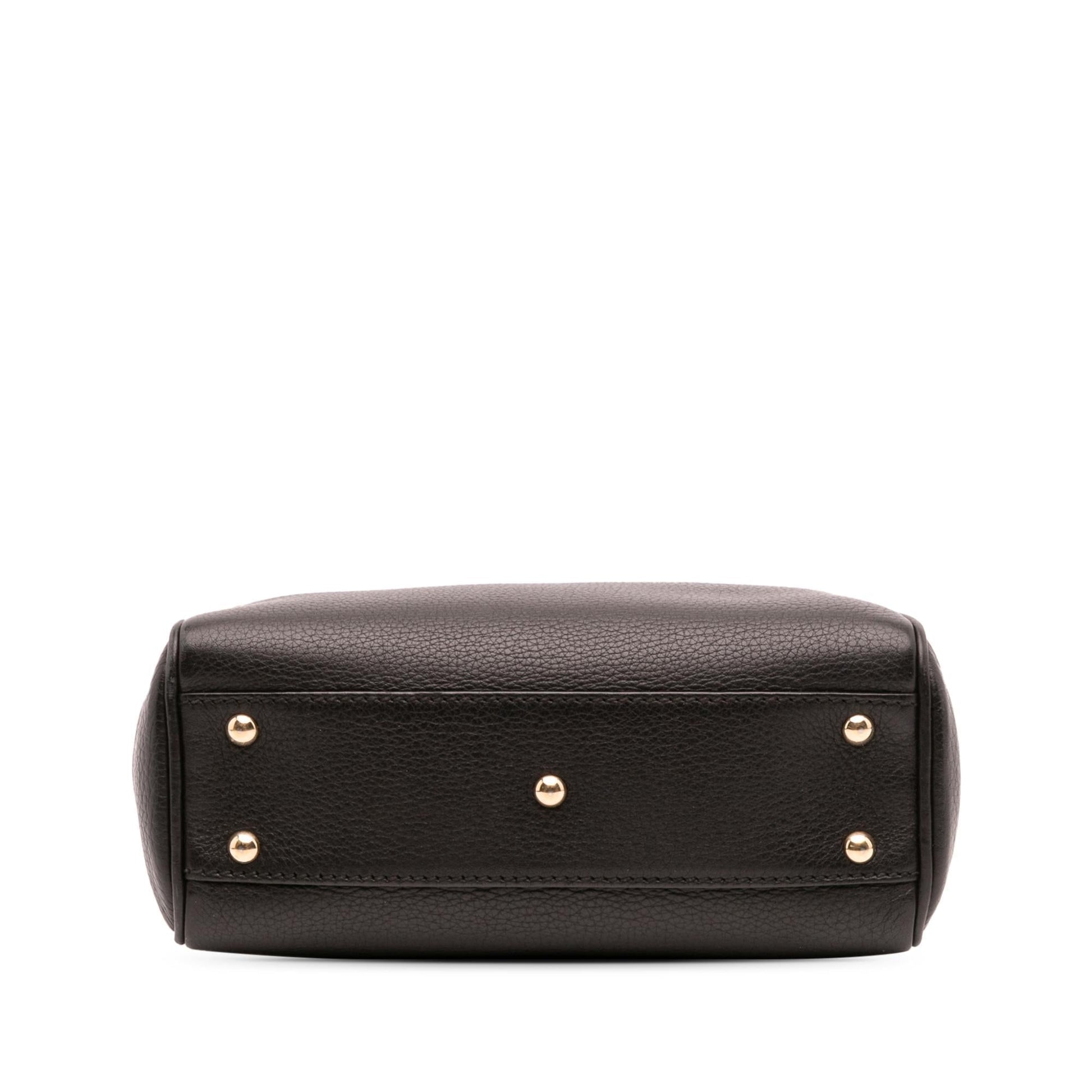Gucci Mini Calfskin Bamboo Shopper Satchel