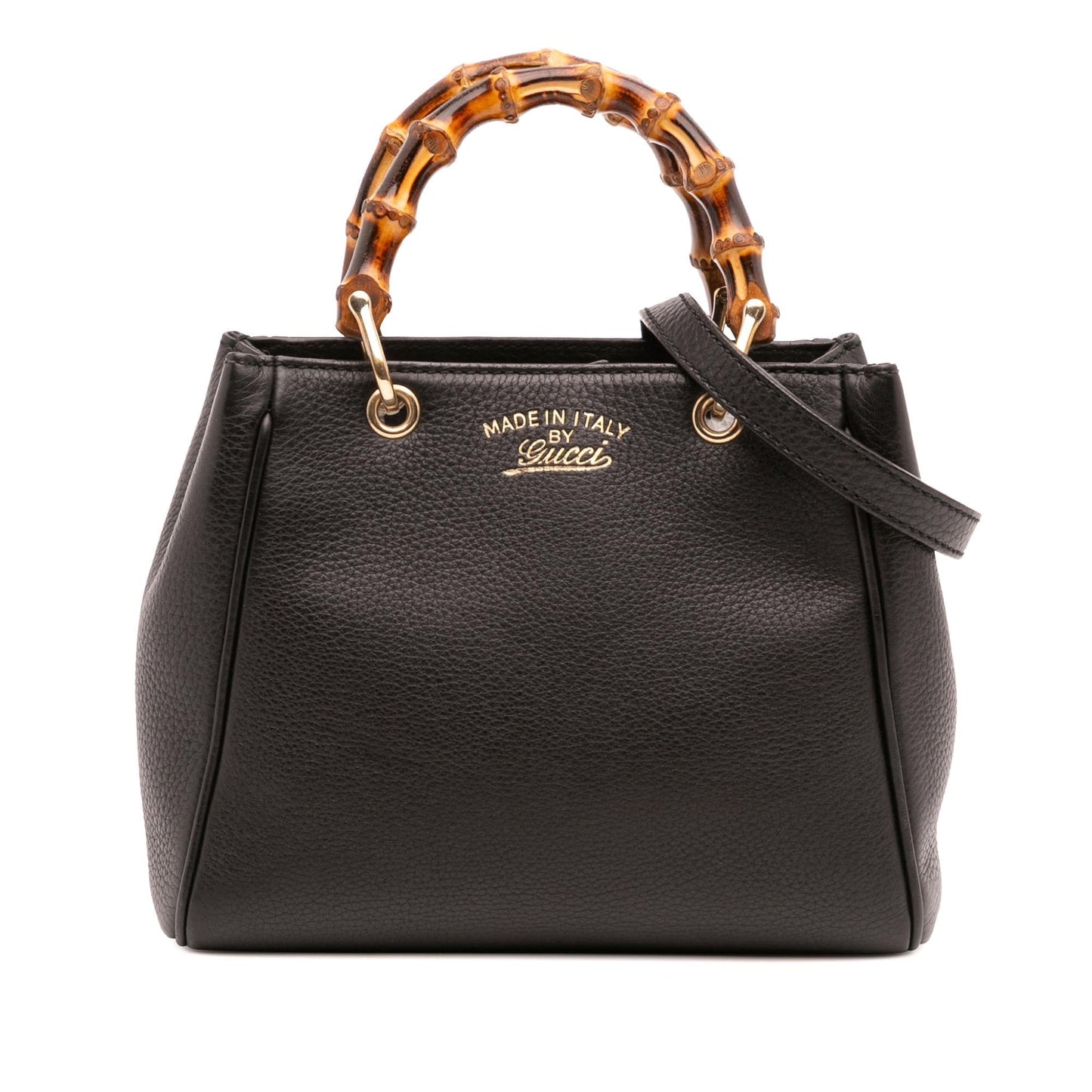 Gucci Mini Calfskin Bamboo Shopper Satchel