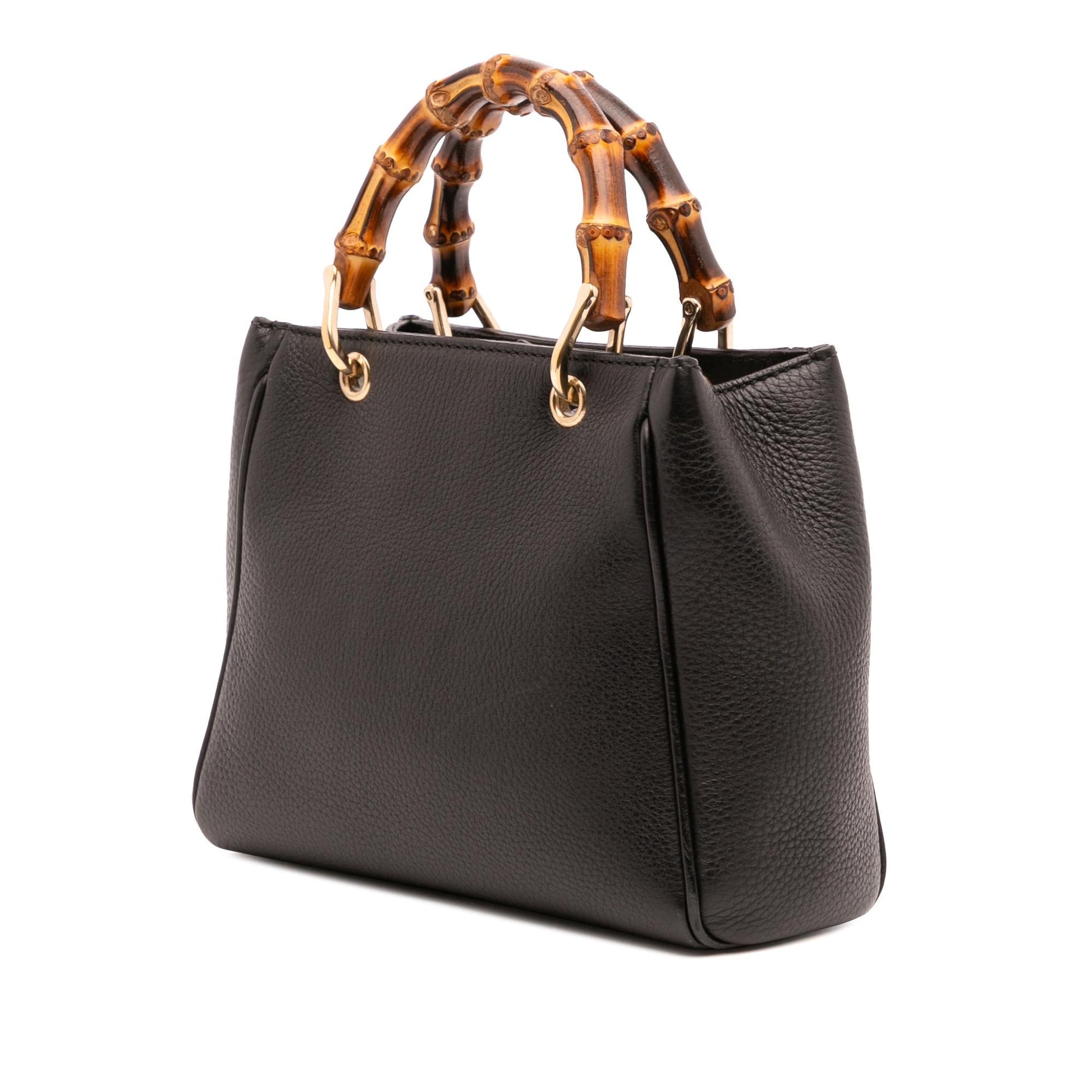 Gucci Mini Calfskin Bamboo Shopper Satchel