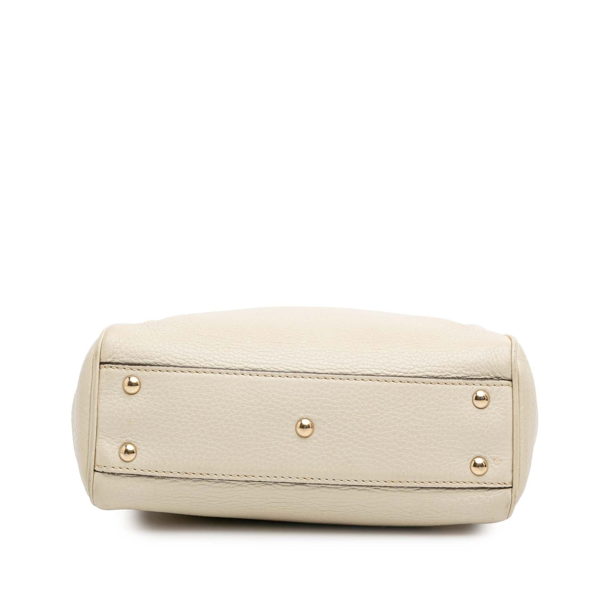 Gucci Mini Calfskin Bamboo Shopper Satchel