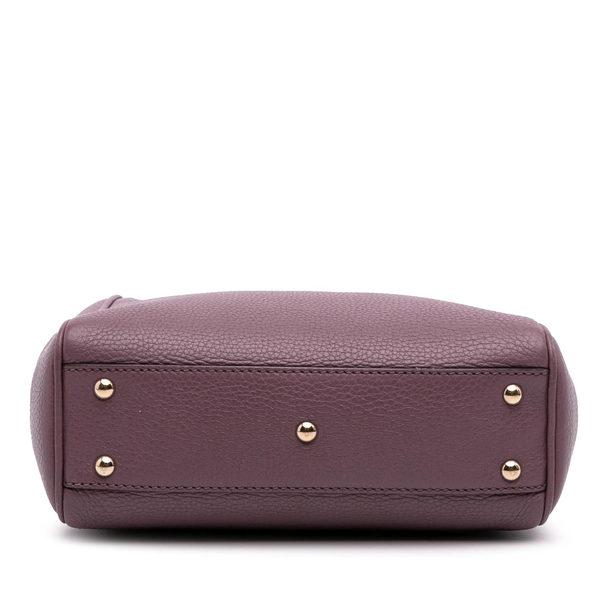 Gucci Mini Calfskin Bamboo Shopper Satchel