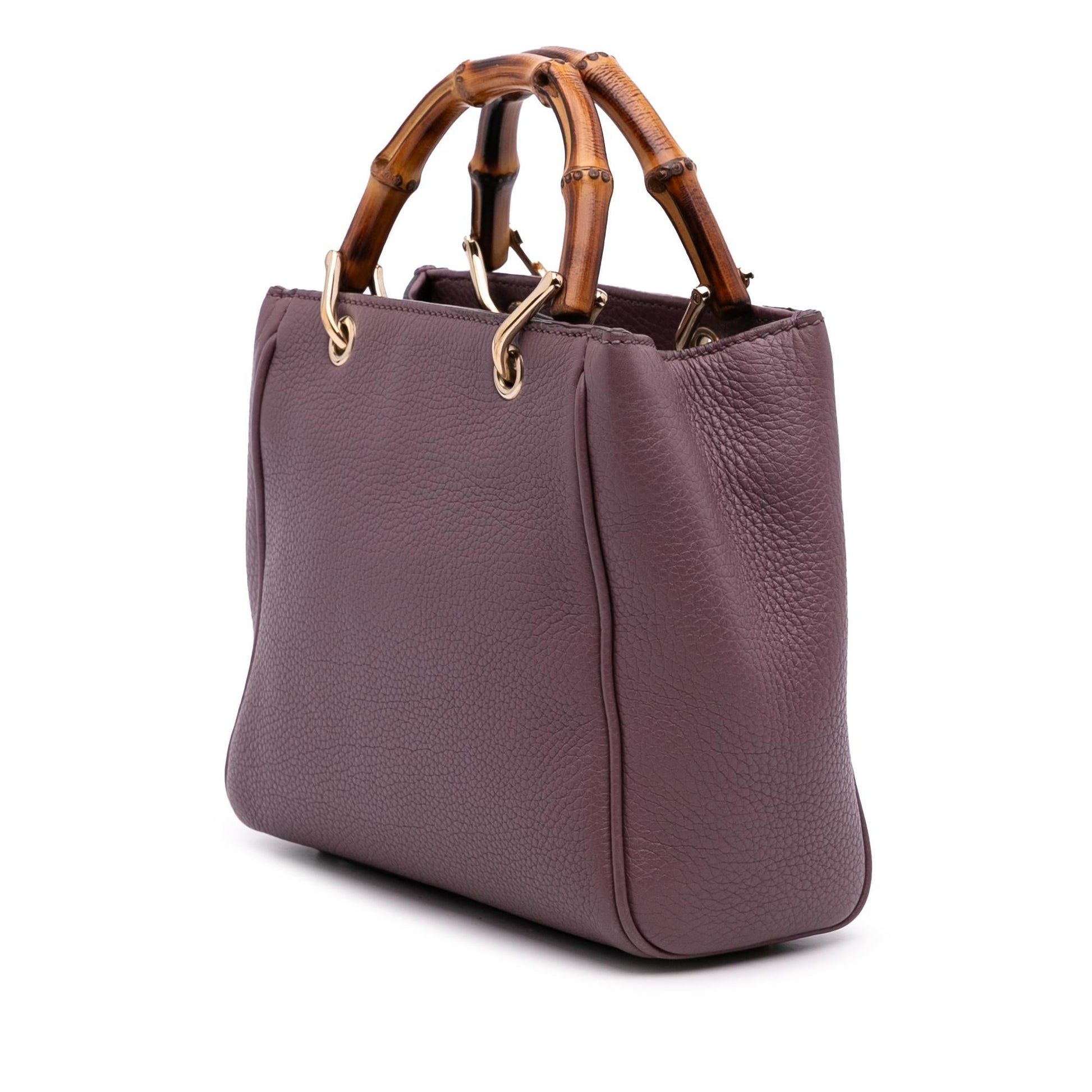Gucci Mini Calfskin Bamboo Shopper Satchel