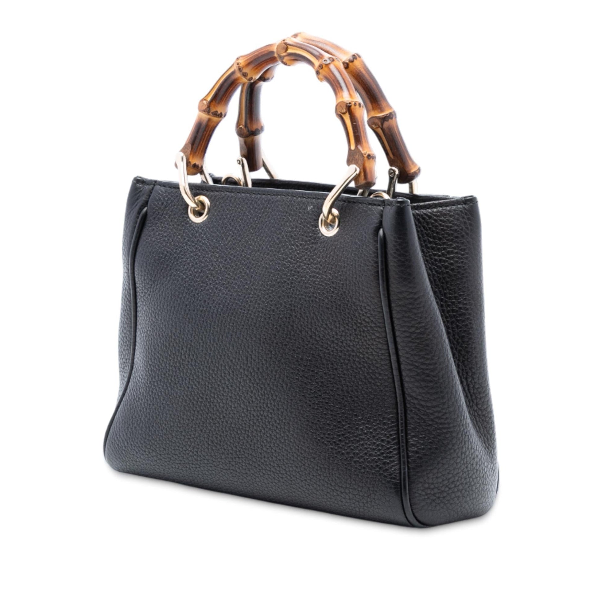 Gucci Mini Calfskin Bamboo Shopper Satchel