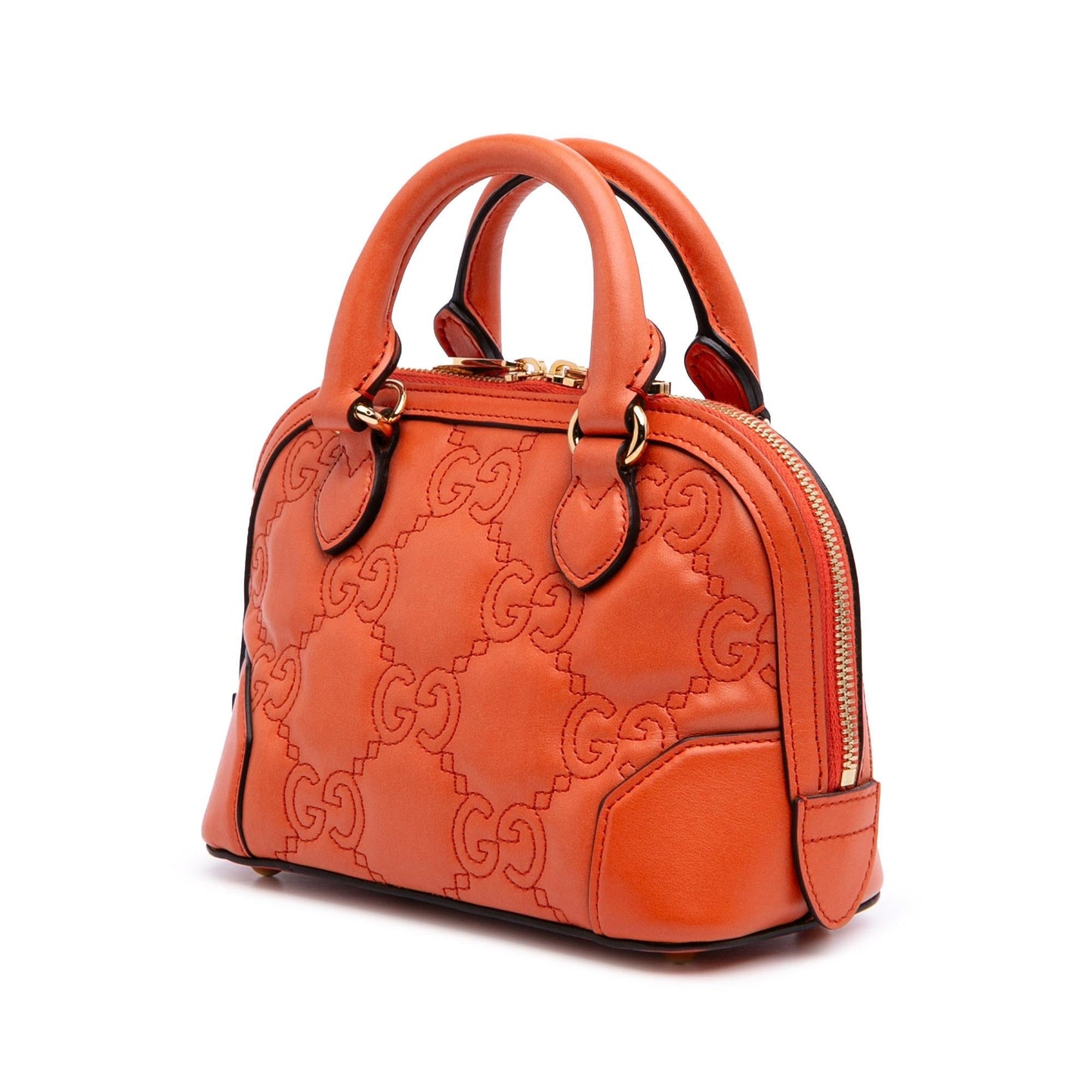 Gucci Mini GG Matelasse Calfskin Top Handle Bag