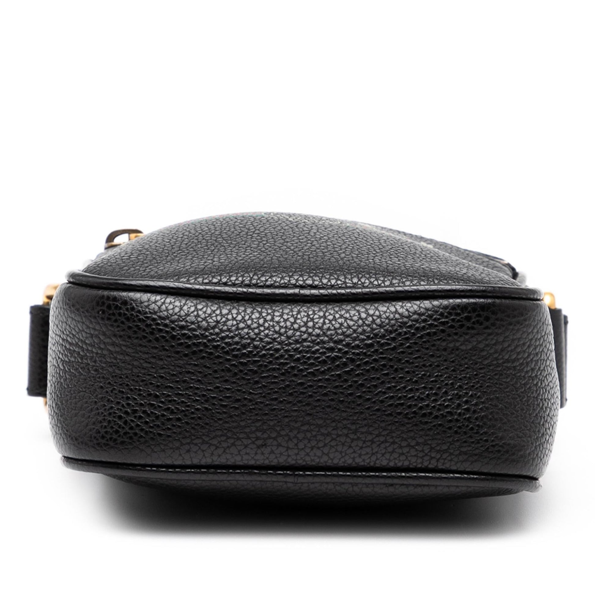 Gucci Mini Grained Calfskin Logo Crossbody