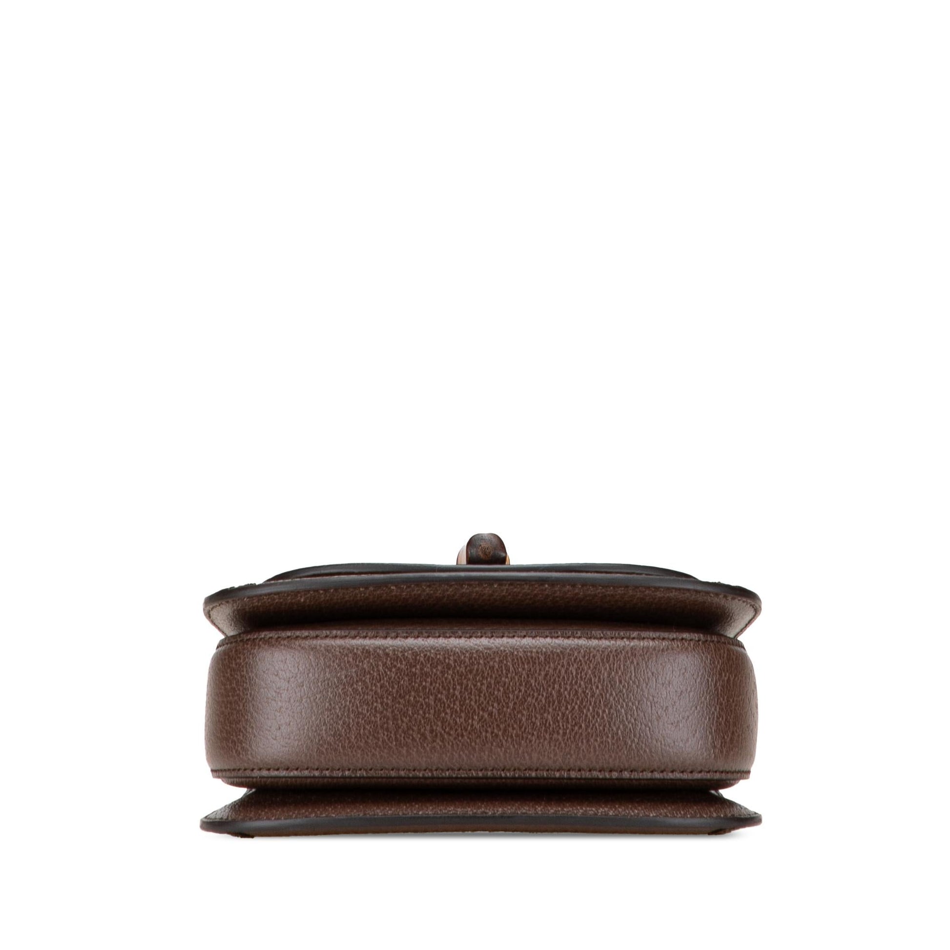 Gucci Mini Jumbo GG Canvas 1947 Bamboo Top Handle Bag