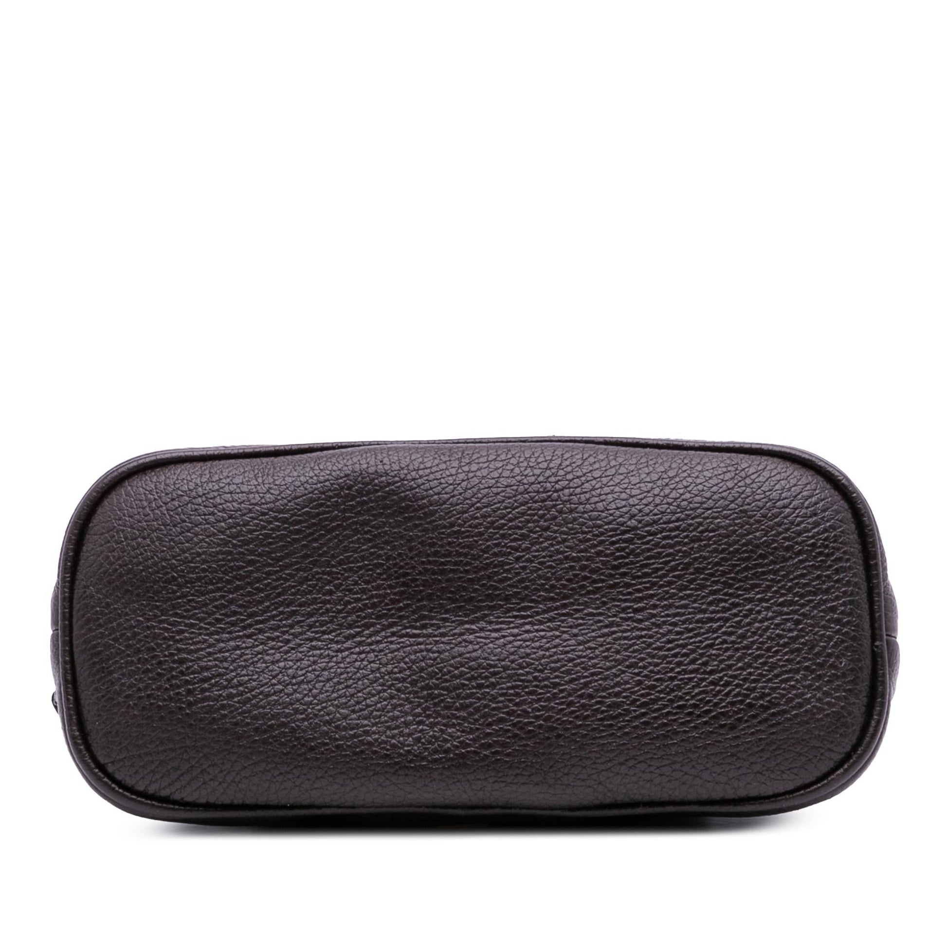Gucci Mini Leather Web Dome Satchel