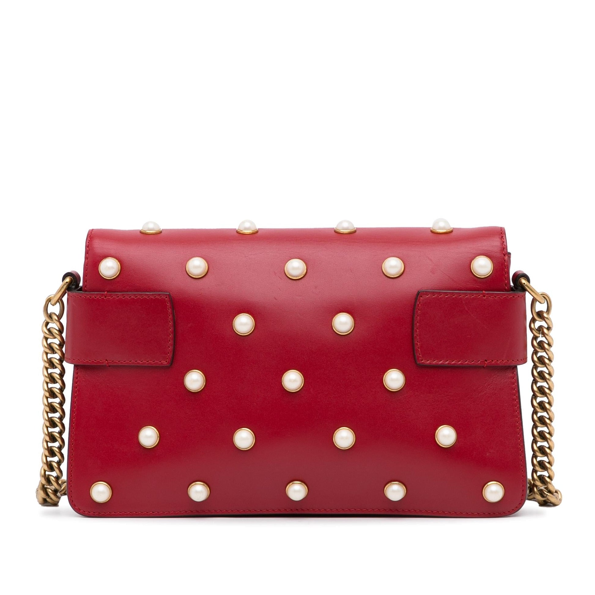 Gucci Monogram Leather Mini Crossbody