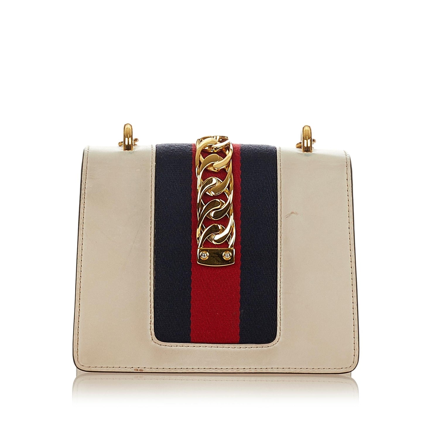 Gucci Mini Sylvie Leather Chain Shoulder Bag (SHG-25707)