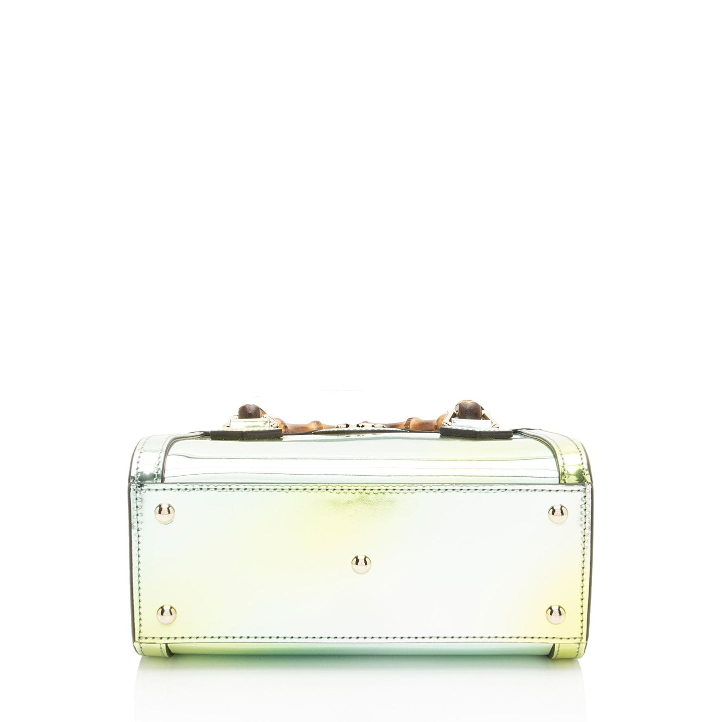 Gucci Mirrored Leather Bamboo Diana Mini Tote