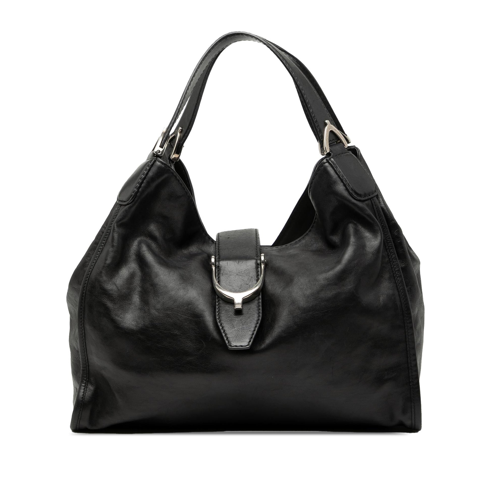 Gucci Nubuck Soft Stirrup Tote