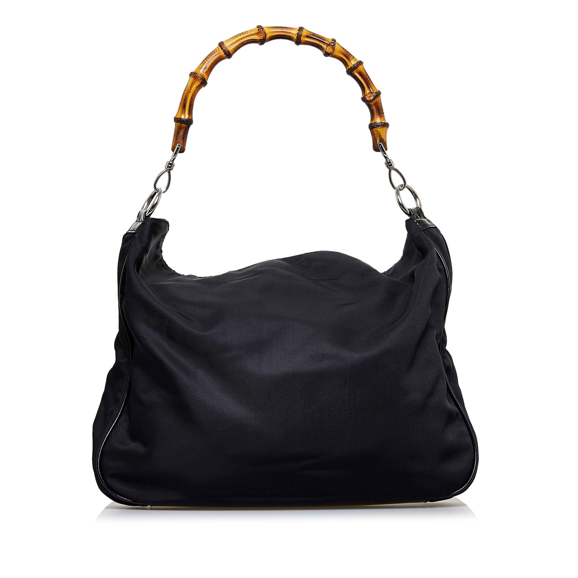 Gucci Nylon Bamboo Satchel (SHG-gDltSy)