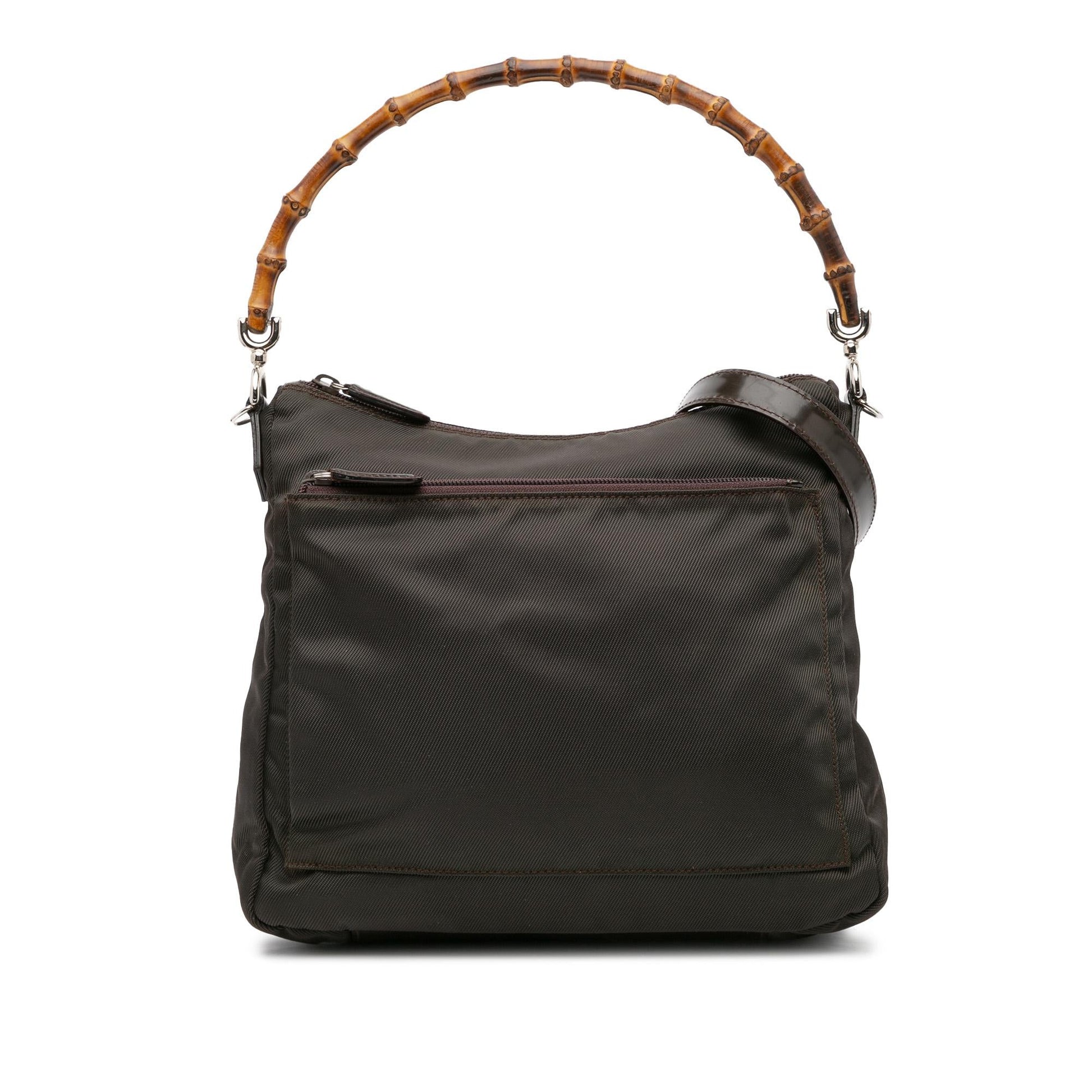 Gucci Nylon Bamboo Satchel