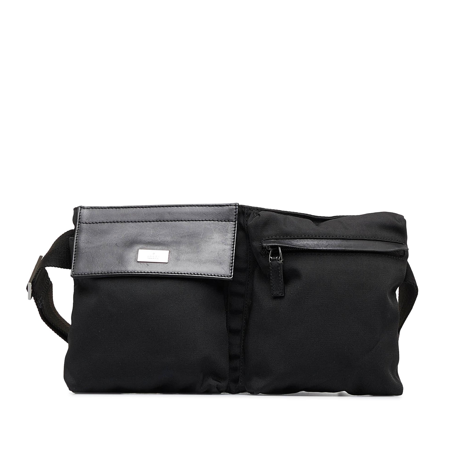 Gucci Nylon Double Pocket Belt Bag (SHG-CAEYaO)