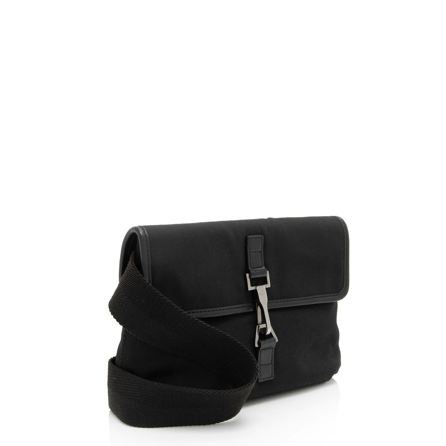 Gucci Nylon Leather Shoulder Bag