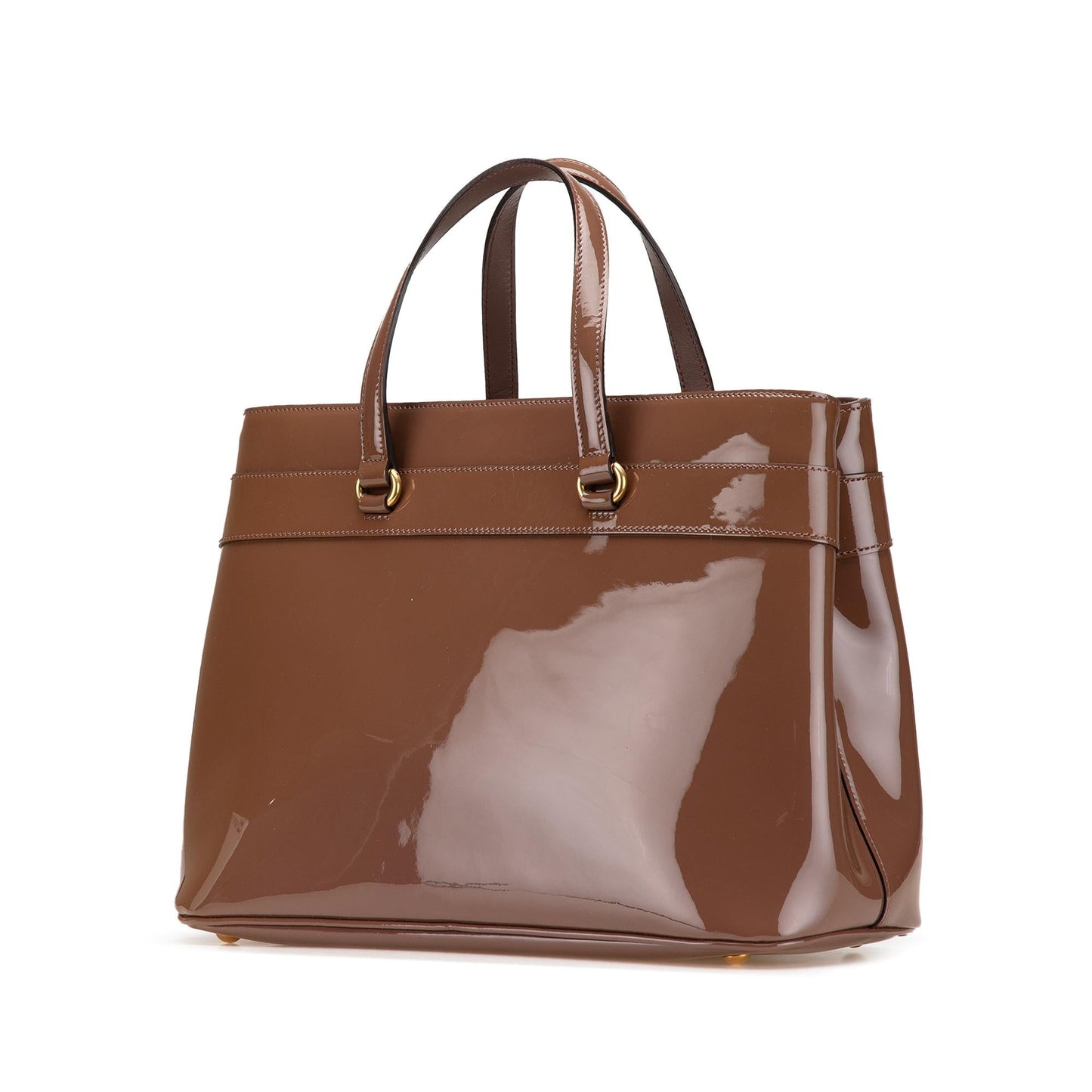 Gucci Patent Bright Bit Satchel