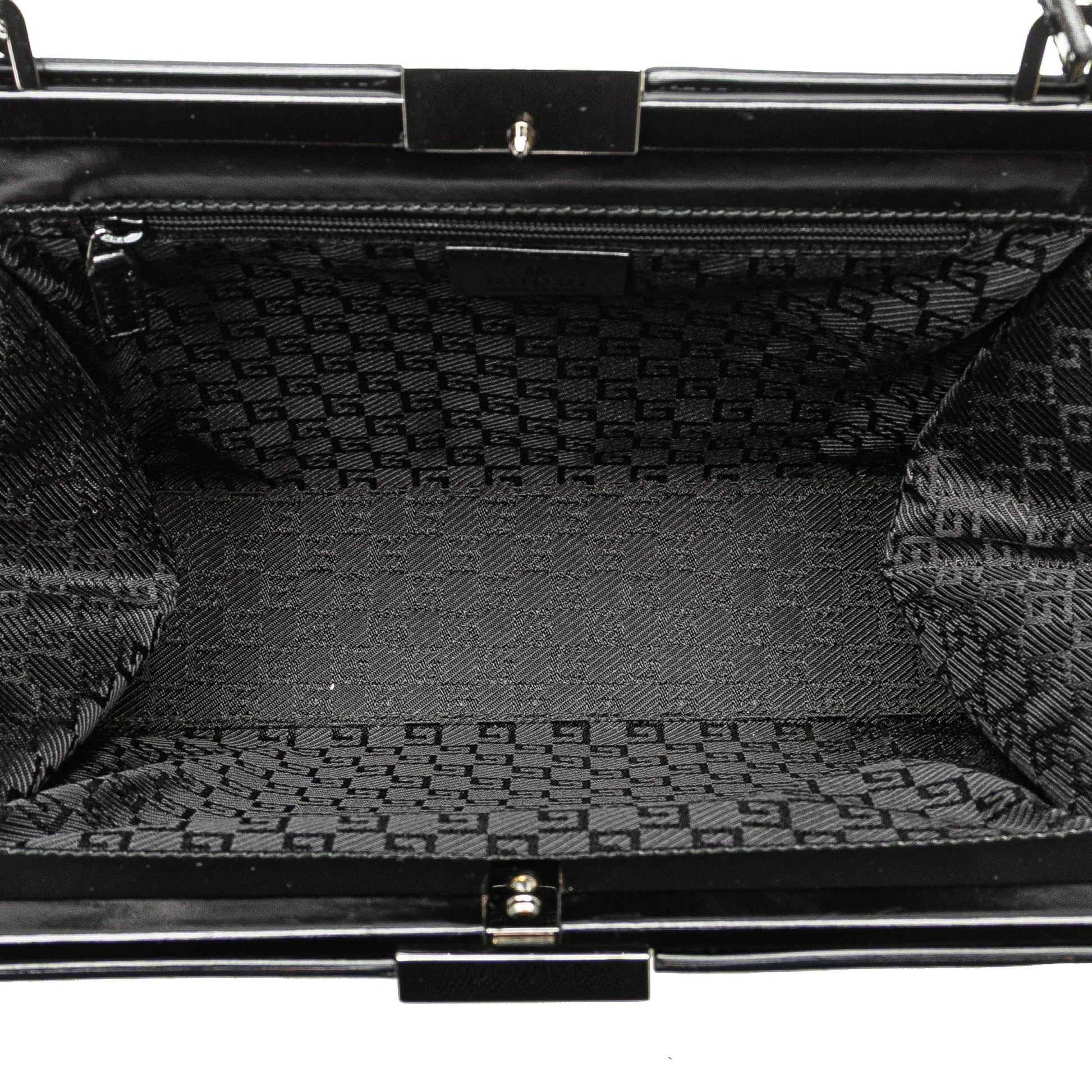 Gucci Patent Frame Handbag