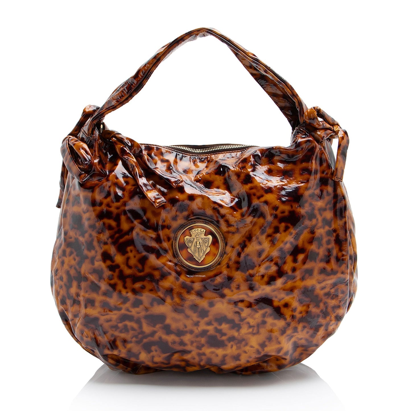 Gucci Leather Canvas Shoulder Bag