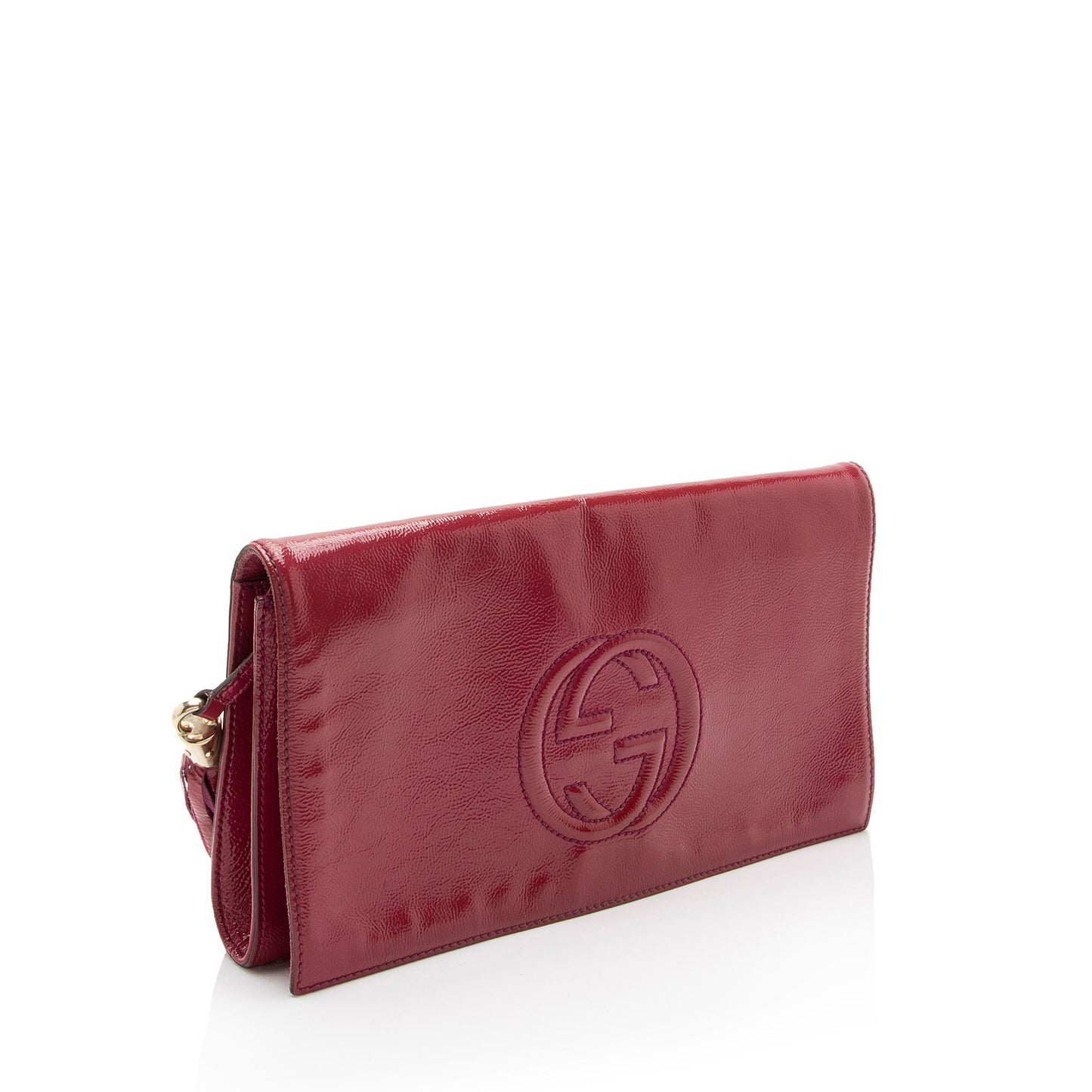 Gucci Lou Leather Canvas Clutch