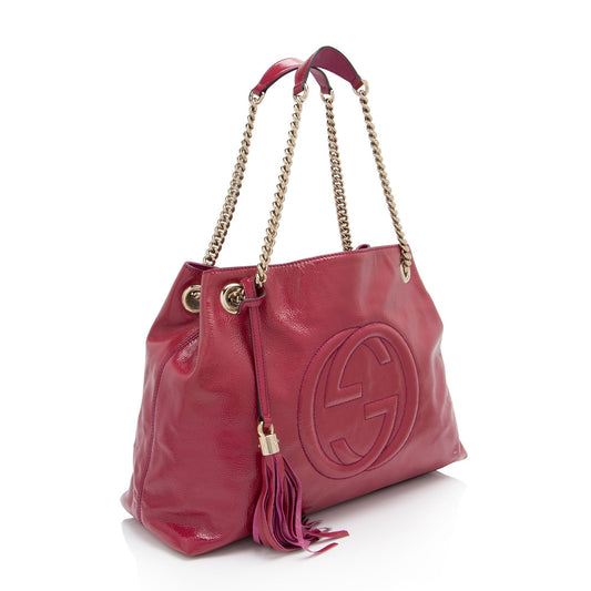 Gucci Leather Canvas Shoulder Bag