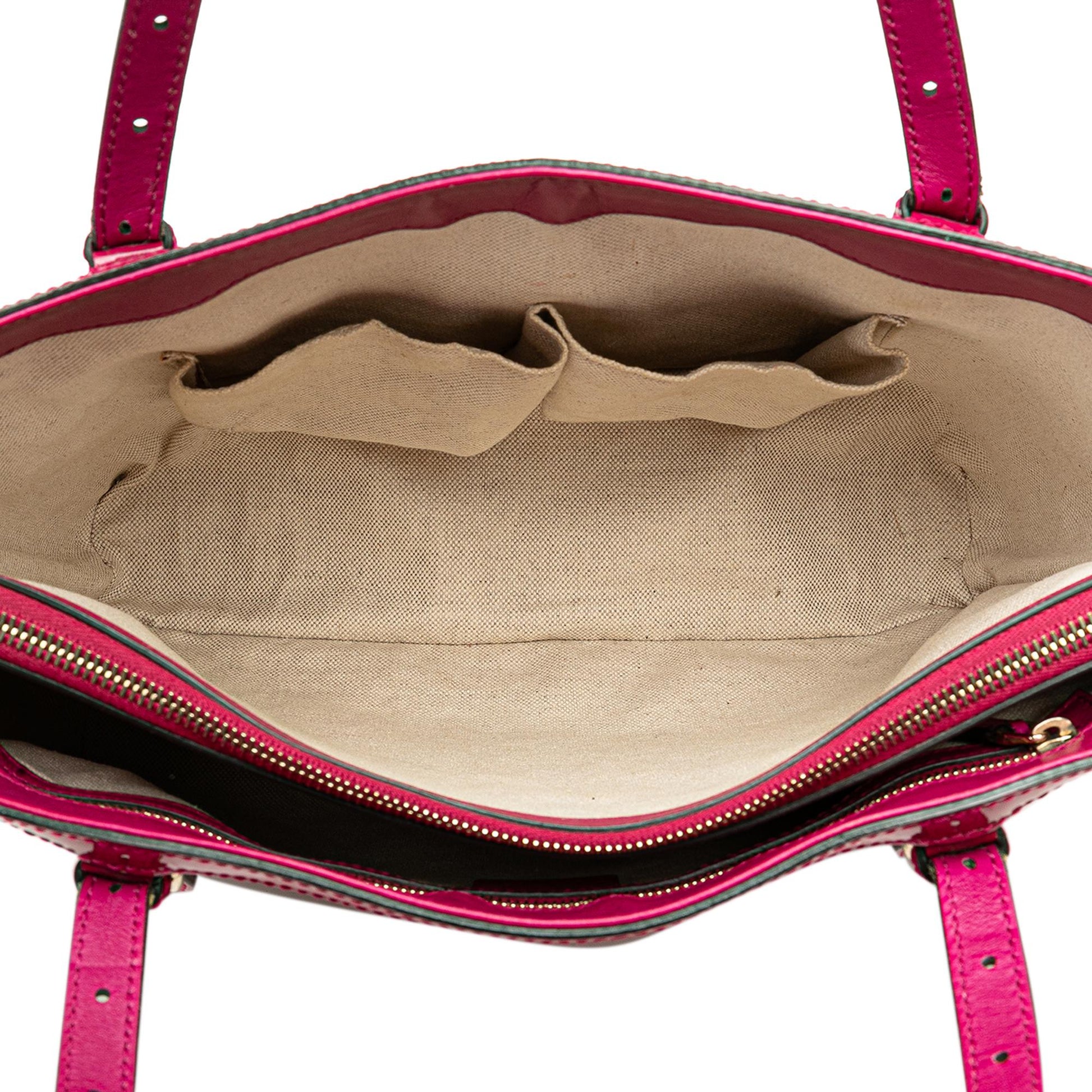 Gucci Patent Microguccissima Nice Tote