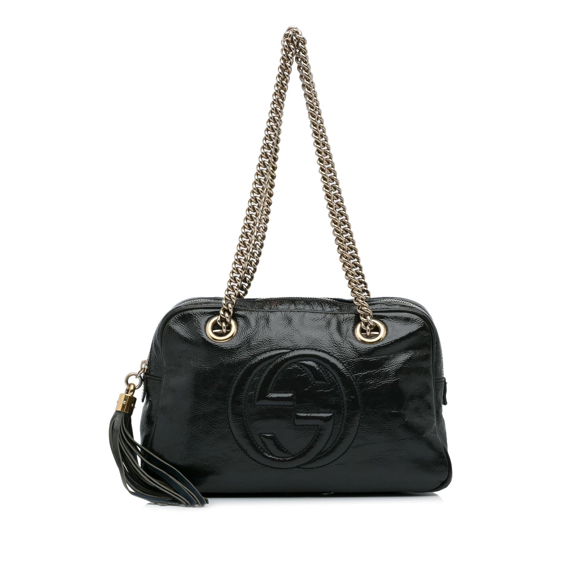 Gucci Chain Leather Shoulder Bag