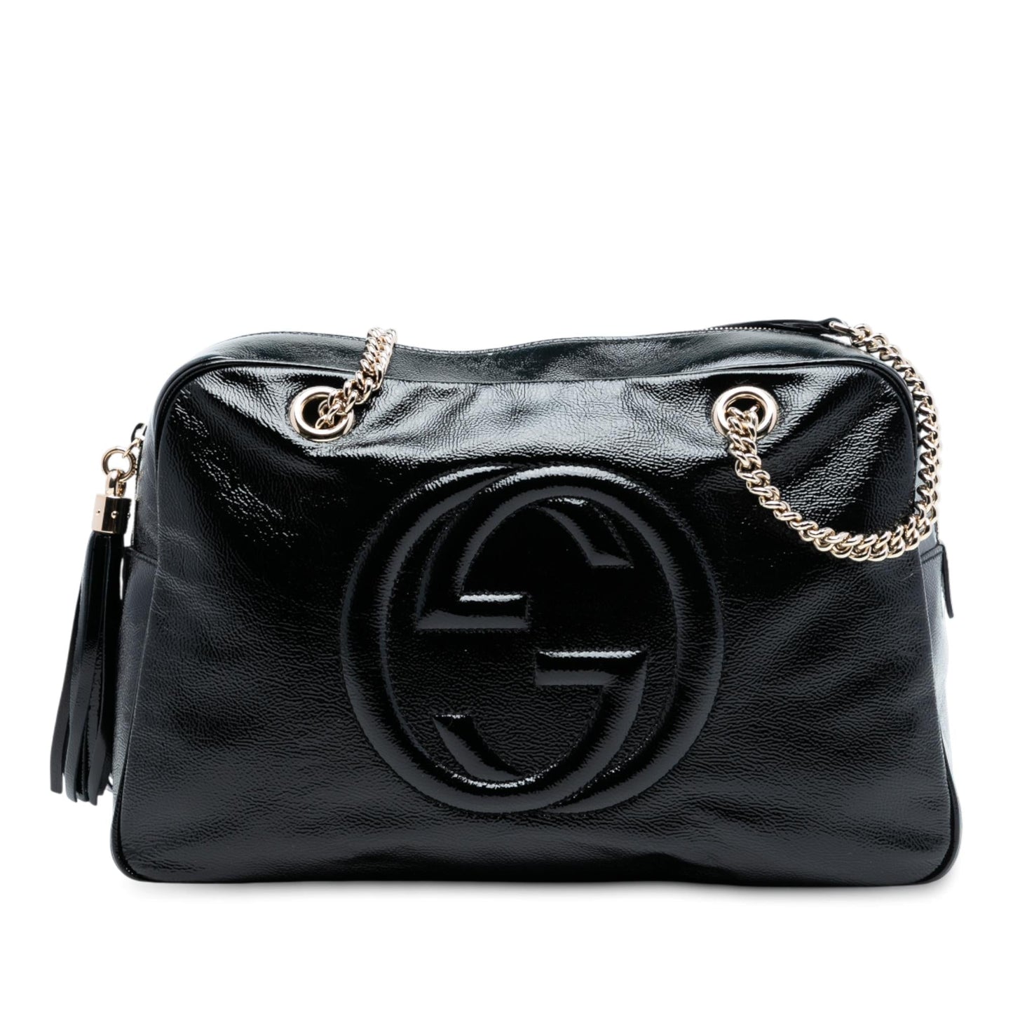 Gucci Patent Soho Chain Shoulder Bag