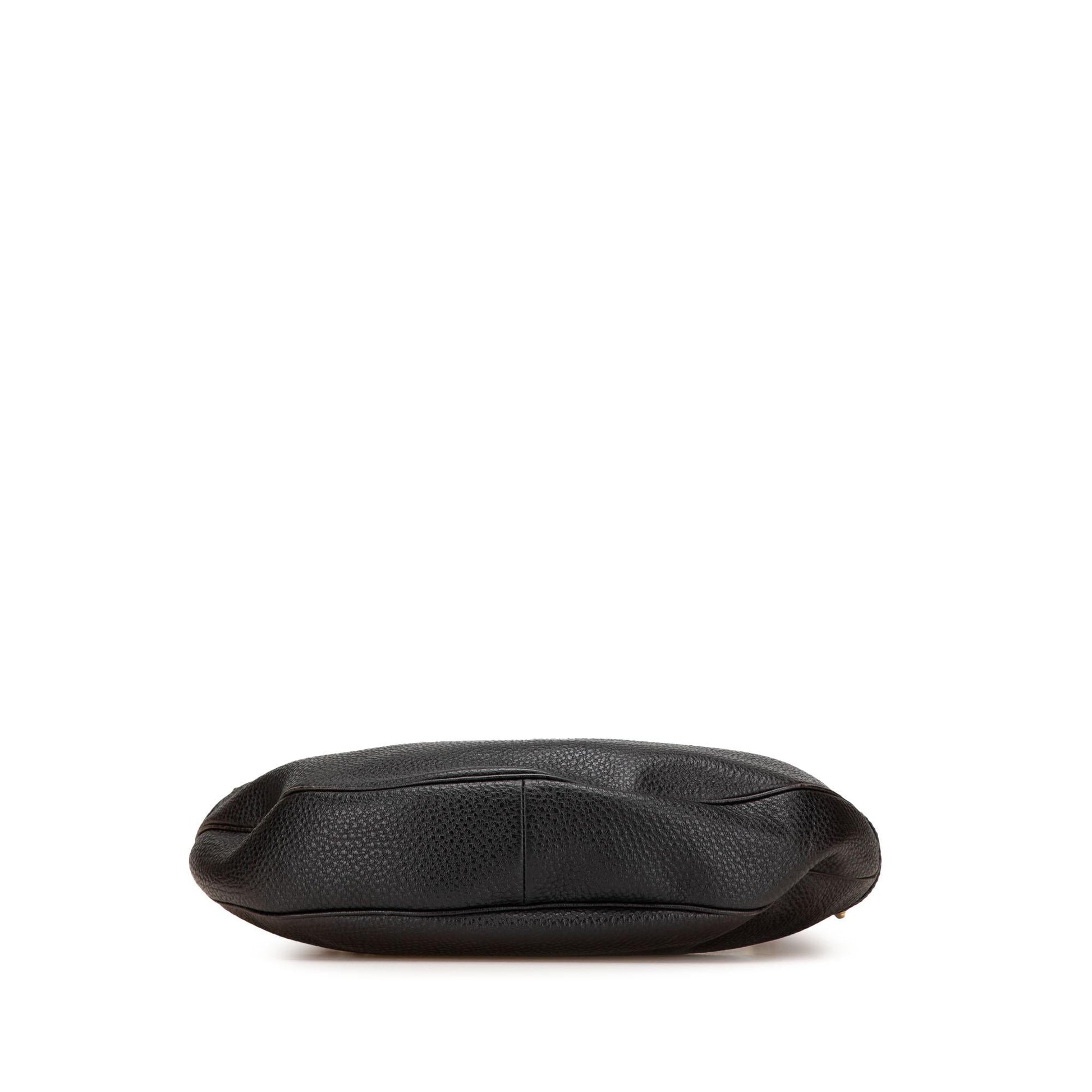 Gucci Pebbled Calfskin Bamboo Ring Hobo