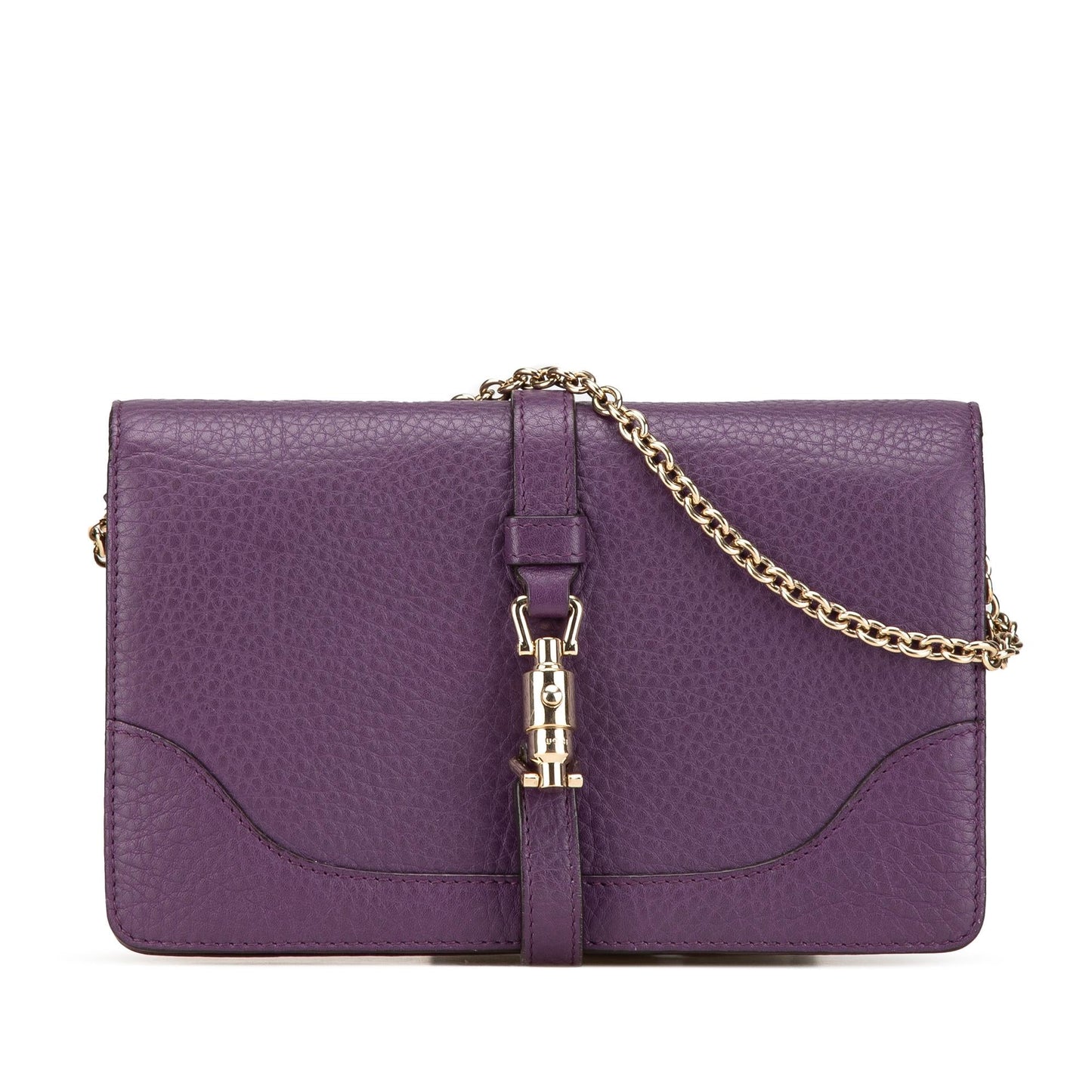 Gucci Pebbled Calfskin Piston Broadway Evening Bag
